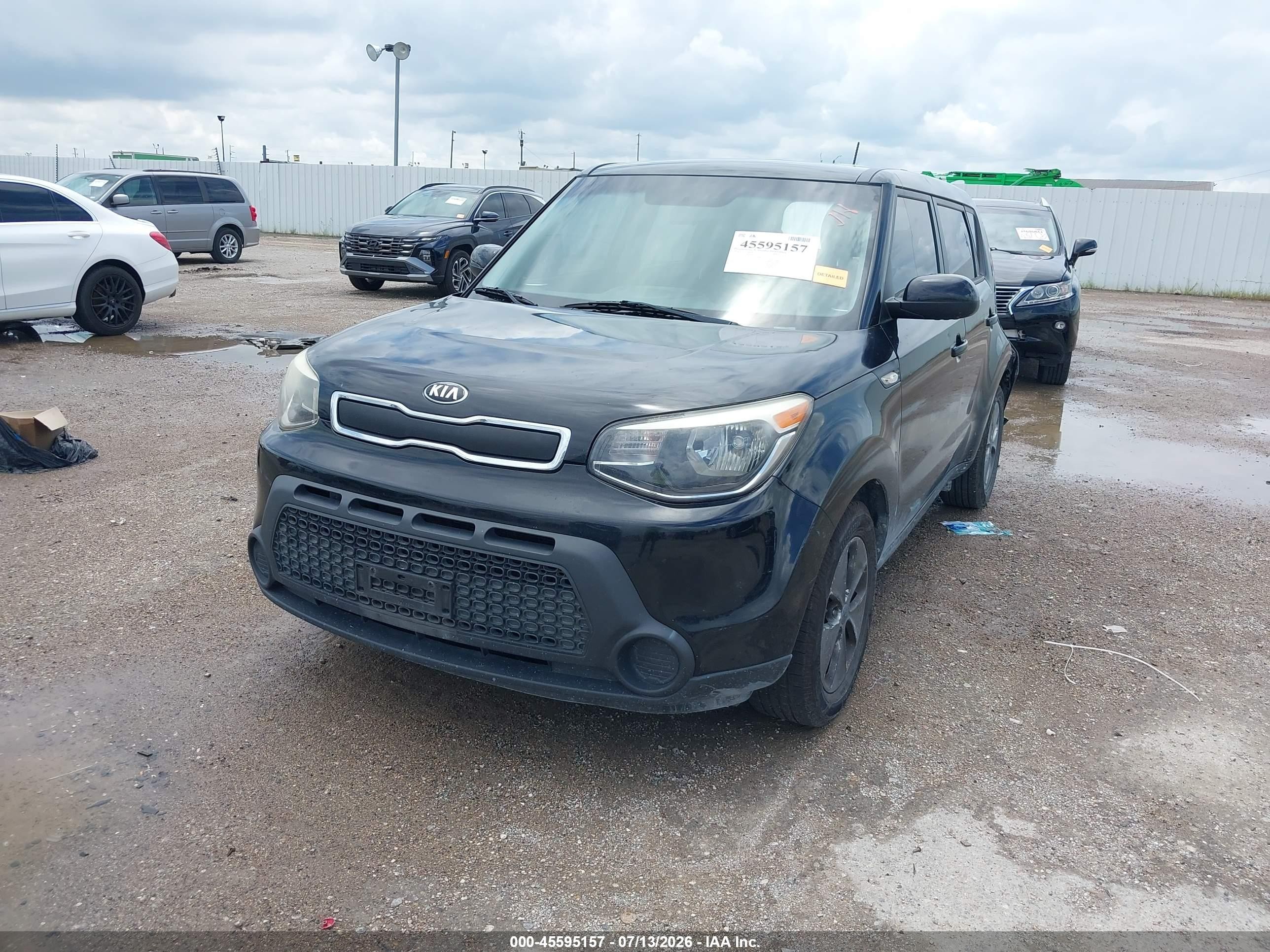 2014 Kia Soul   Black vin: KNDJN2A26E7002920