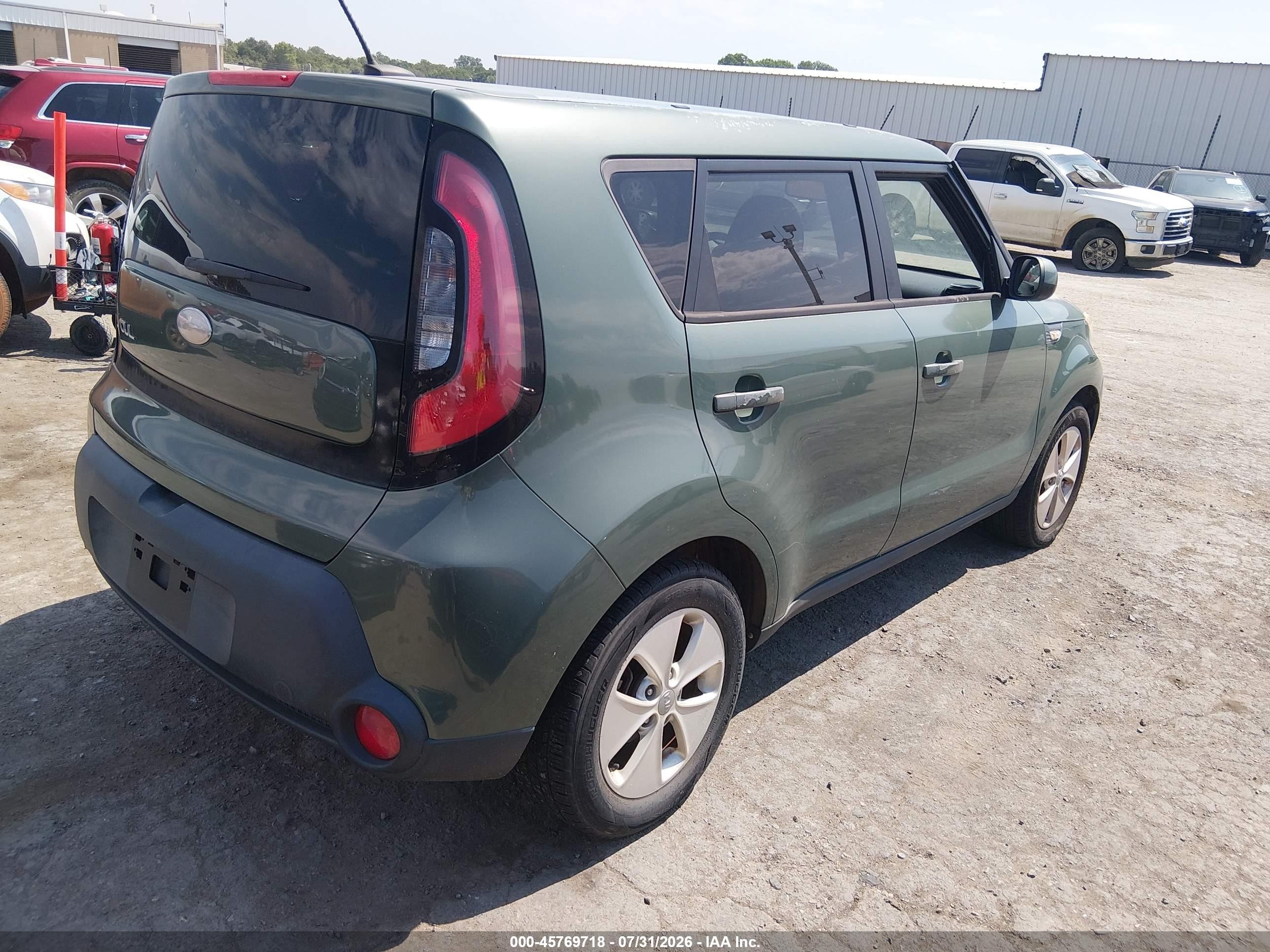 2014 Kia Soul   Зеленый vin: KNDJN2A26E7008863