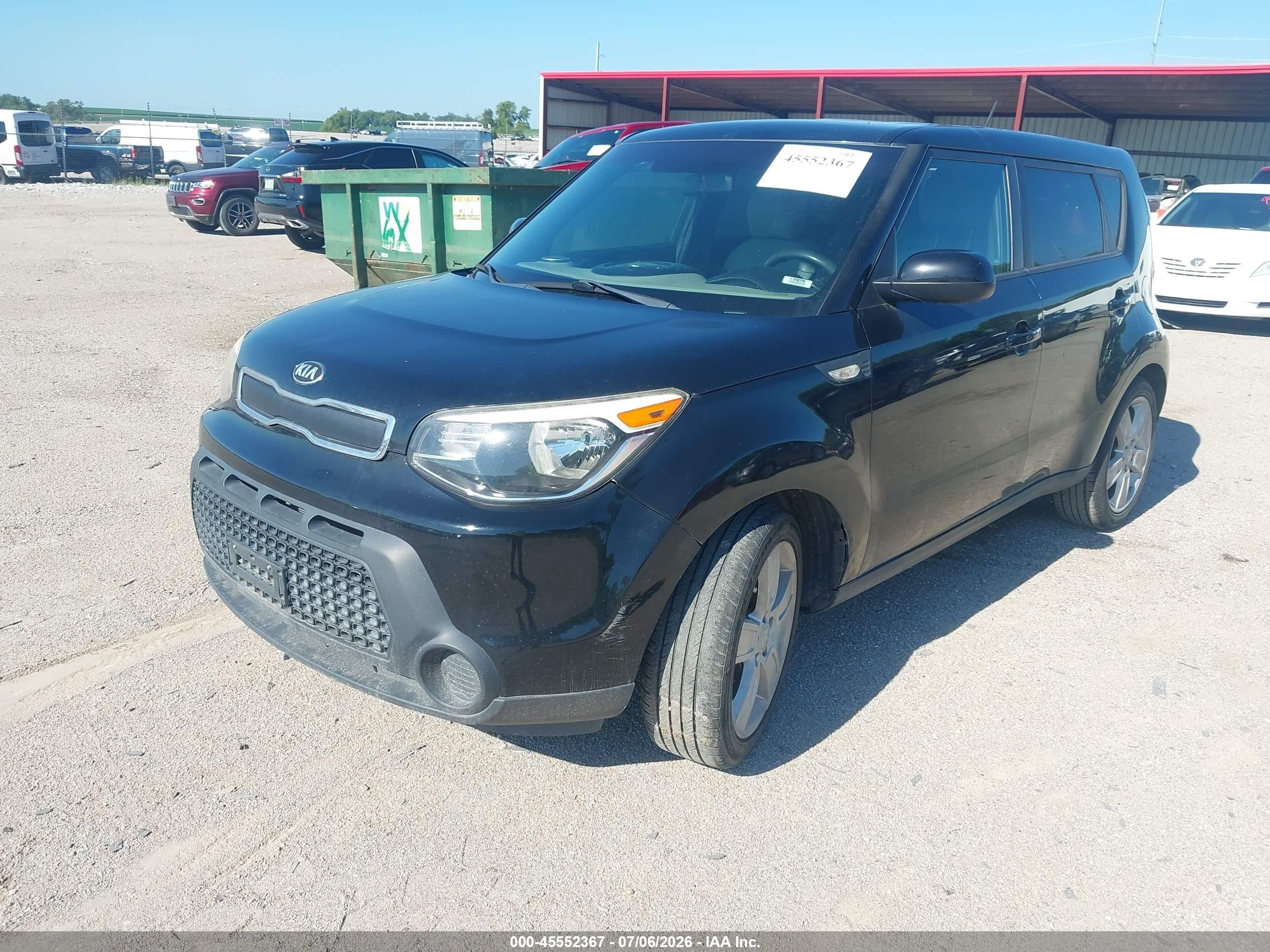 2014 Kia Soul   Black vin: KNDJN2A26E7025419