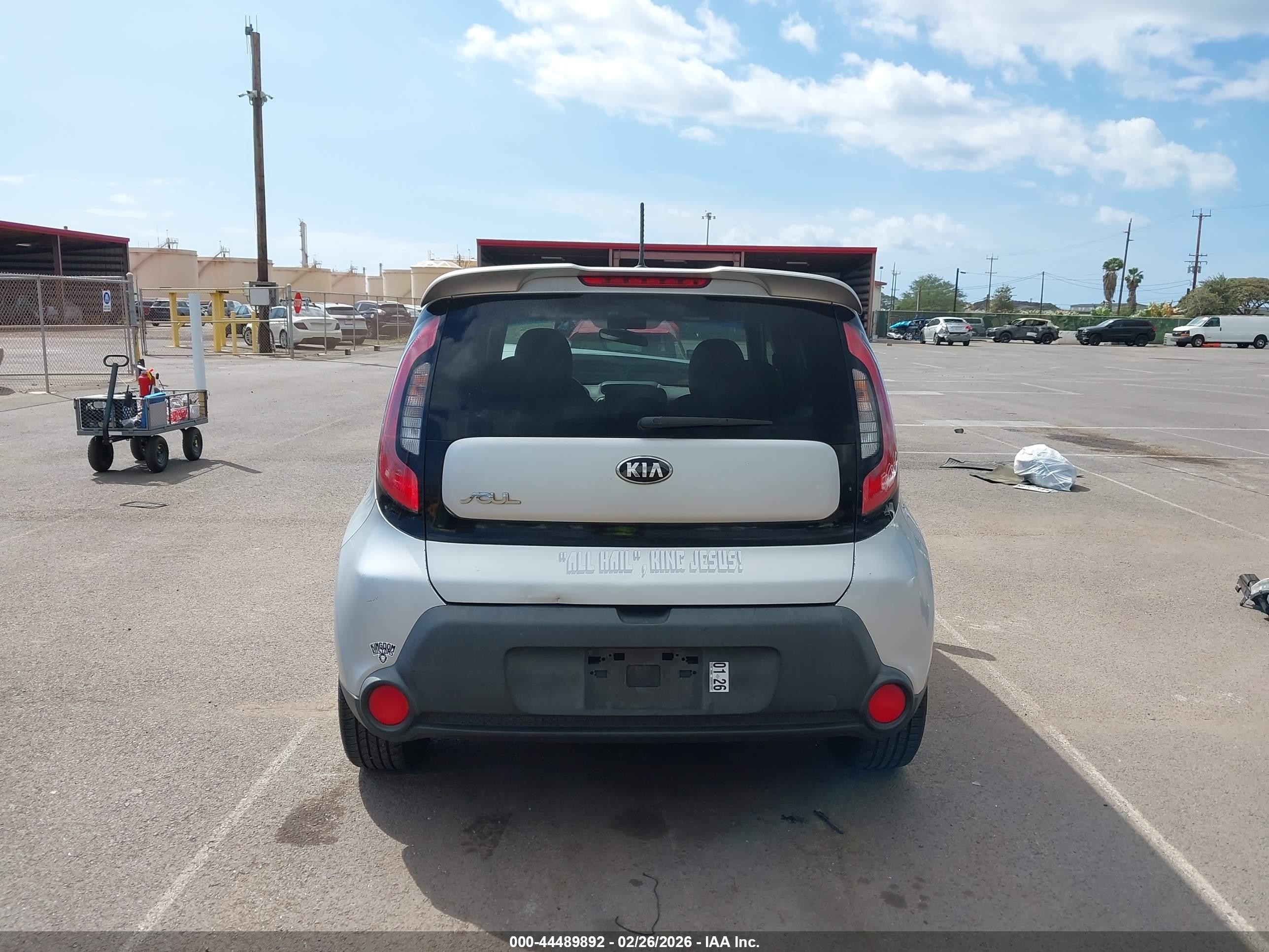 2014 Kia Soul   Silver vin: KNDJN2A26E7702937