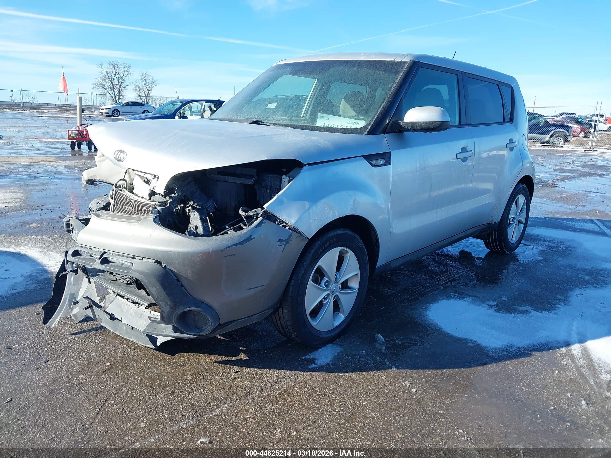 2014 Kia Soul   Gray vin: KNDJN2A26E7704025