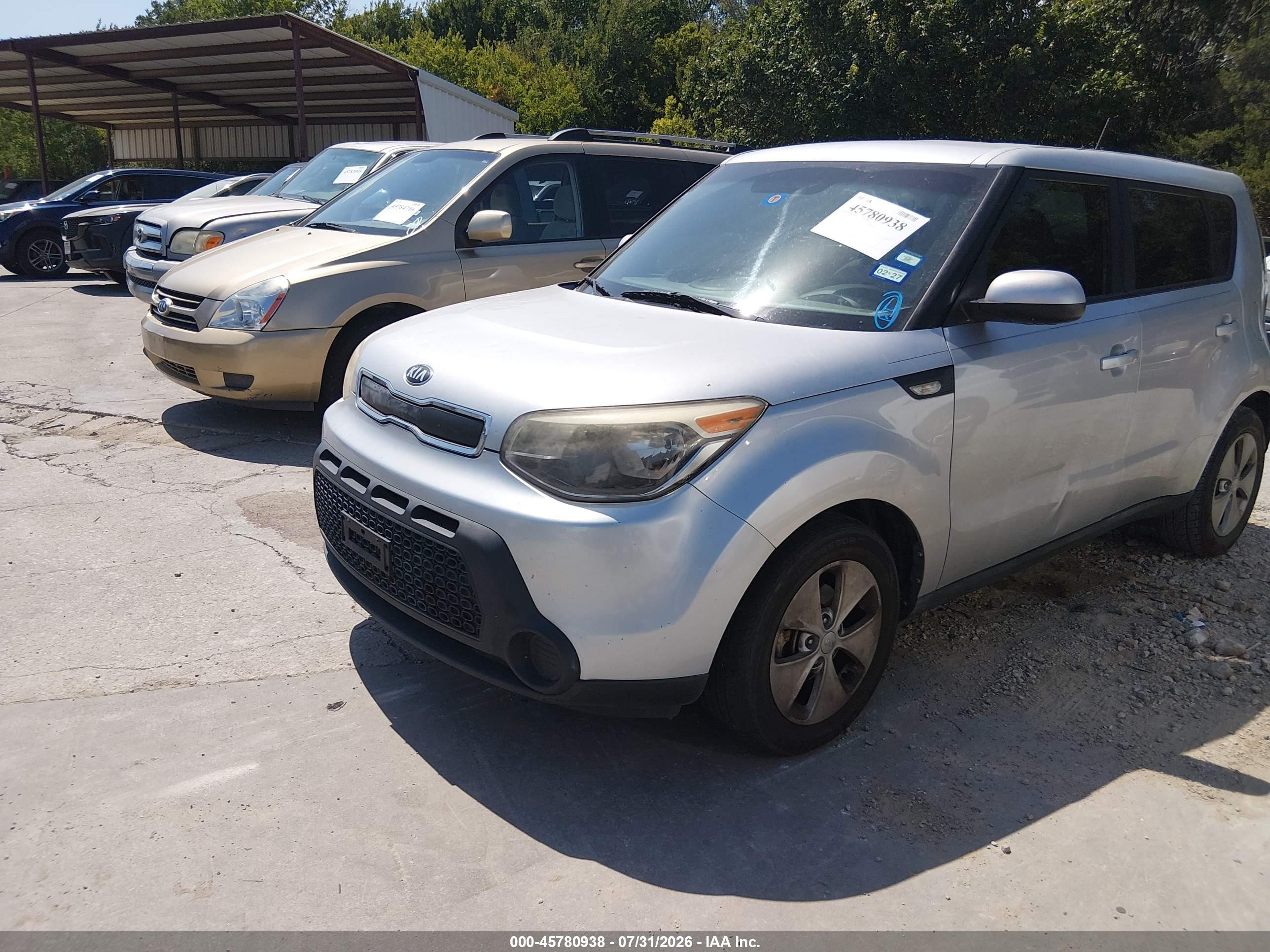 2014 Kia Soul   Silver vin: KNDJN2A26E7714568