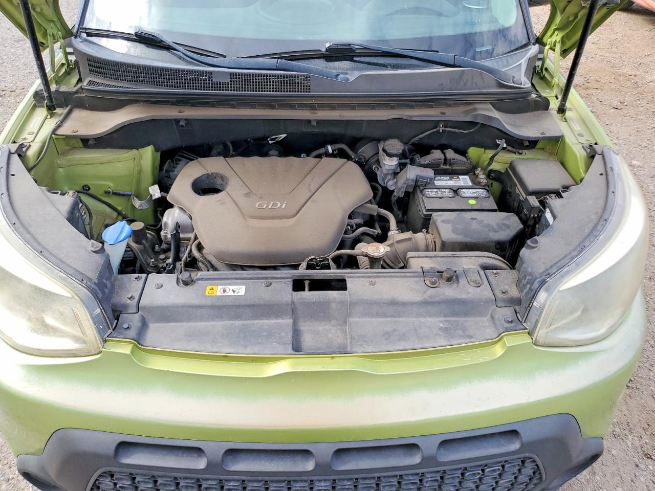 2014 Kia Soul Base Green vin: KNDJN2A26E7719690