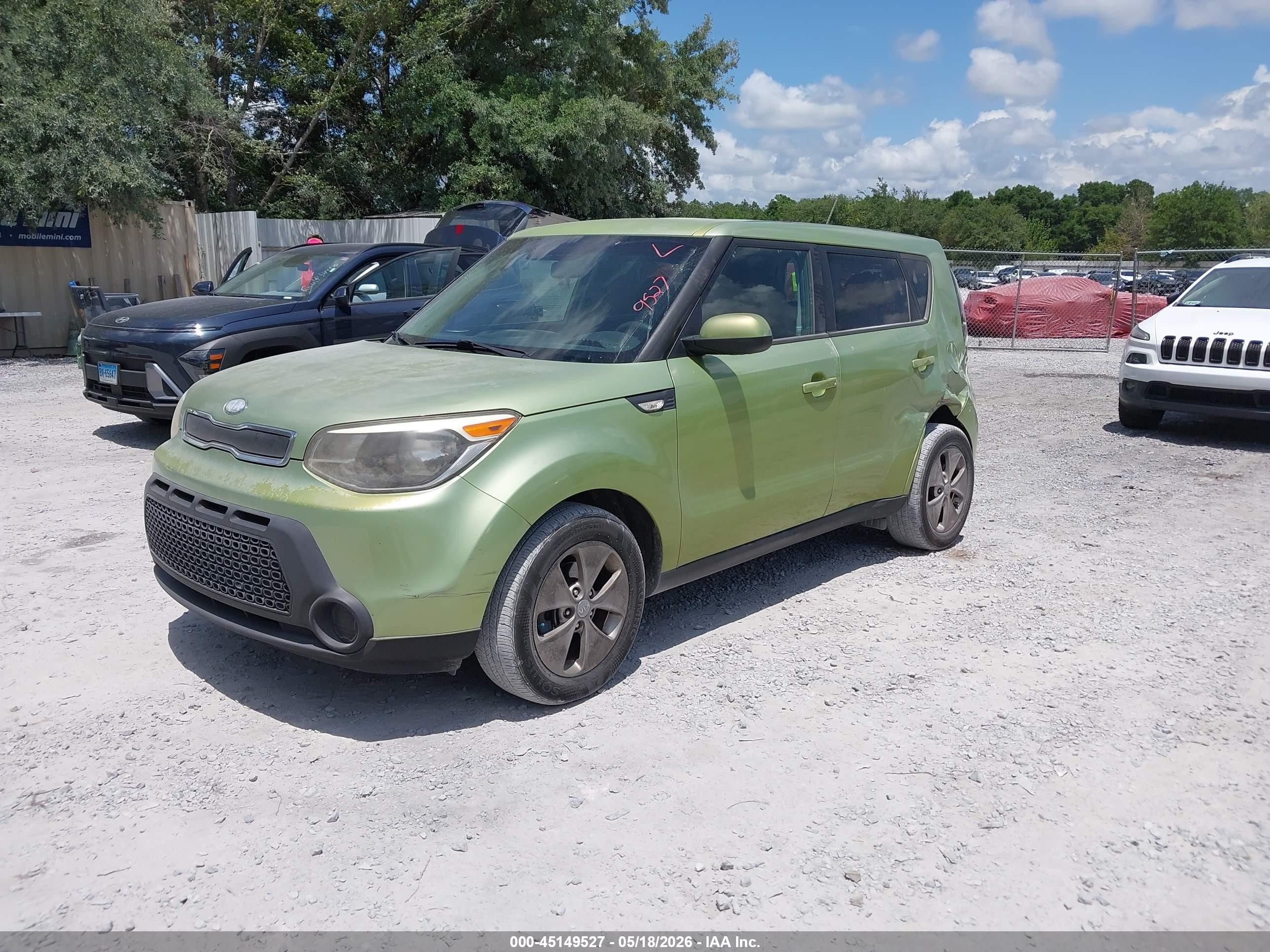 2014 Kia Soul   Green vin: KNDJN2A26E7736022