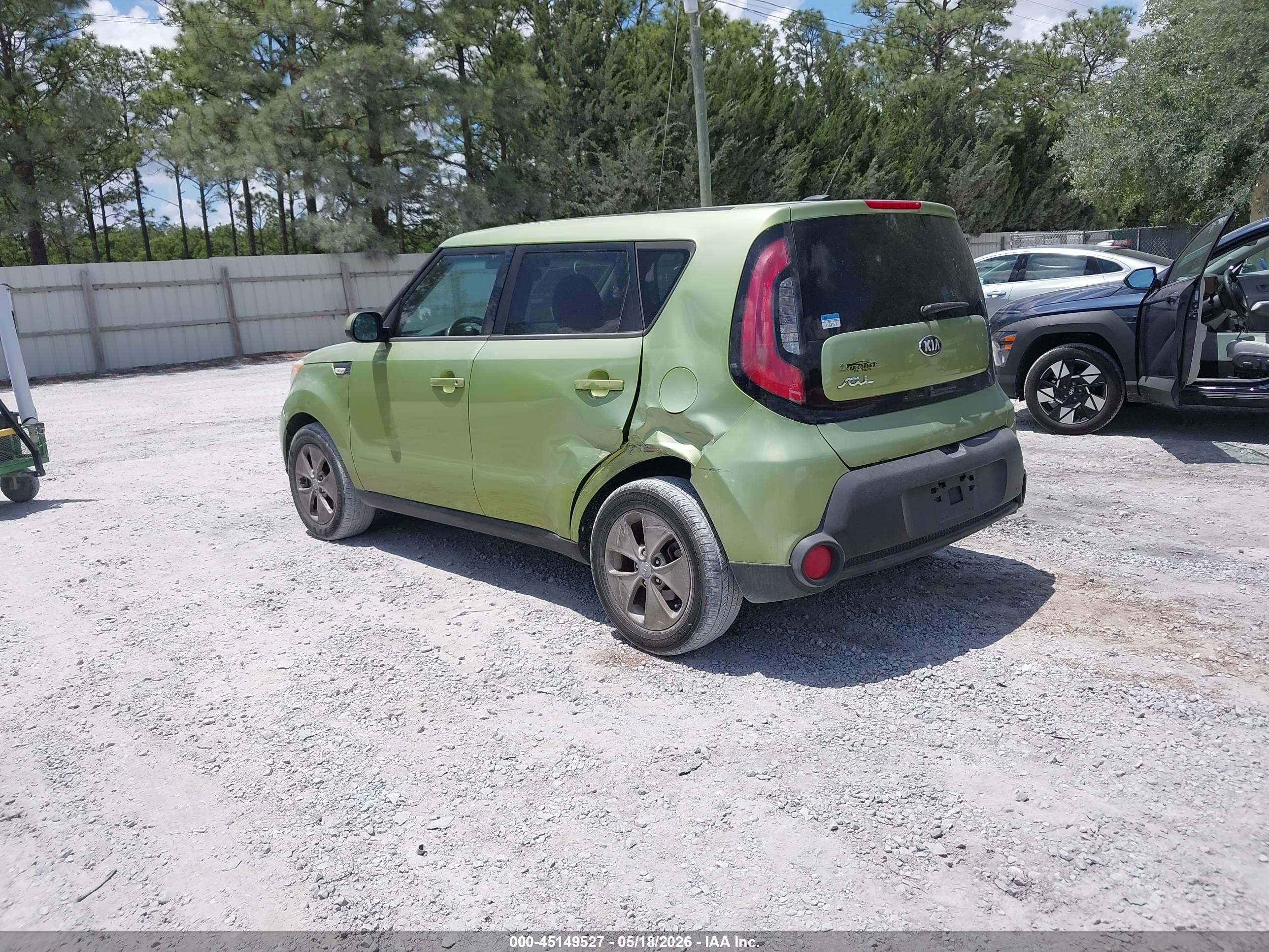 2014 Kia Soul   Green vin: KNDJN2A26E7736022