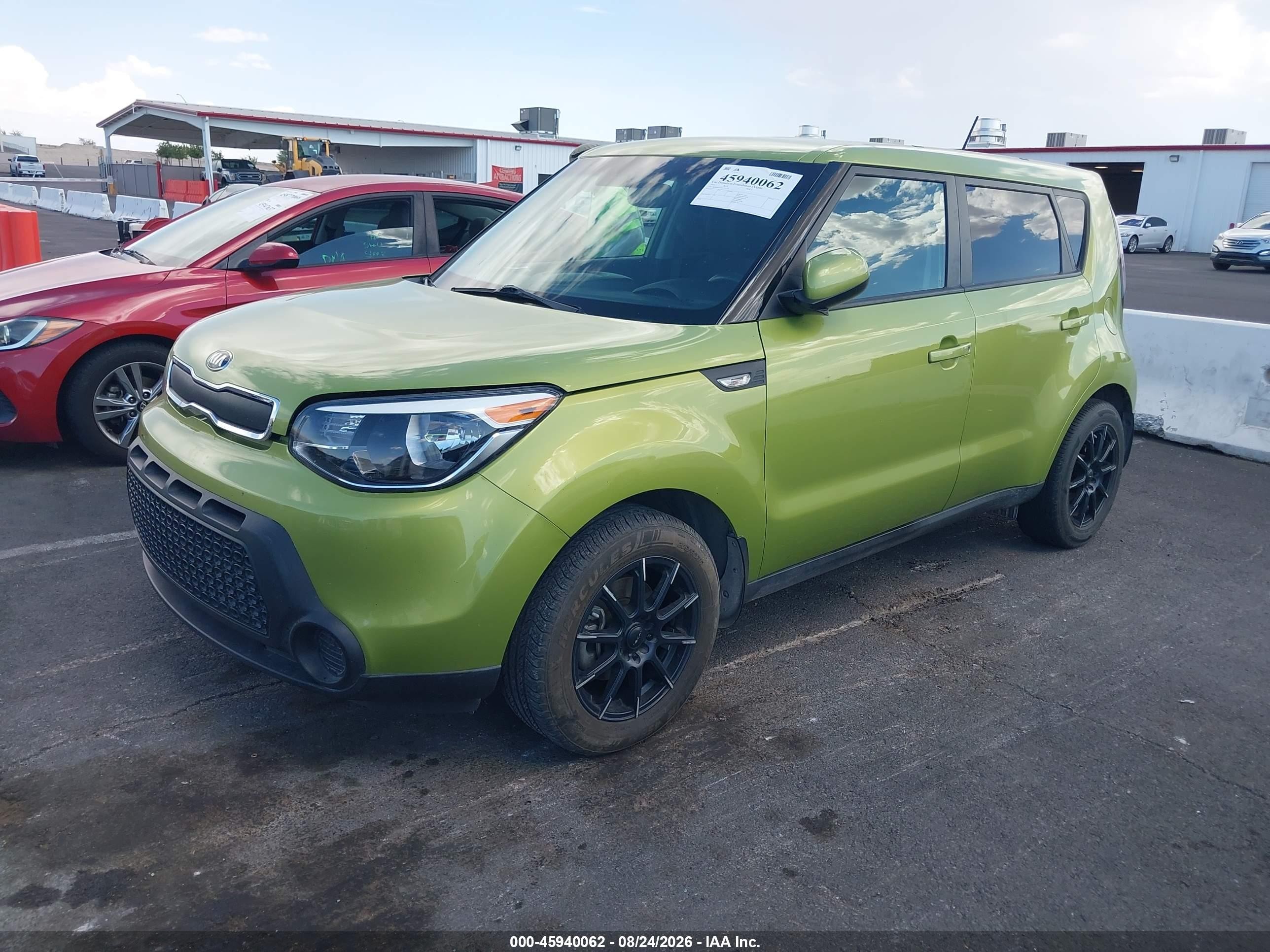 2014 Kia Soul   Green vin: KNDJN2A26E7737333