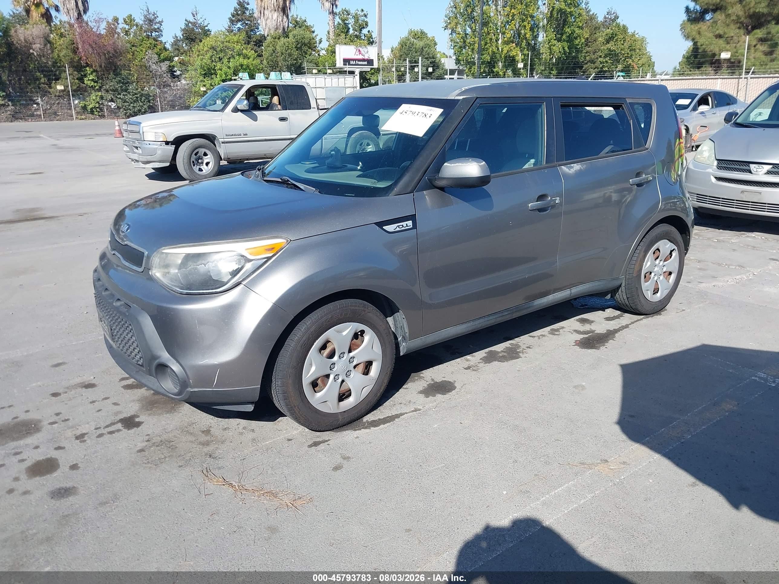 2015 Kia Soul   Gray vin: KNDJN2A26F7128728