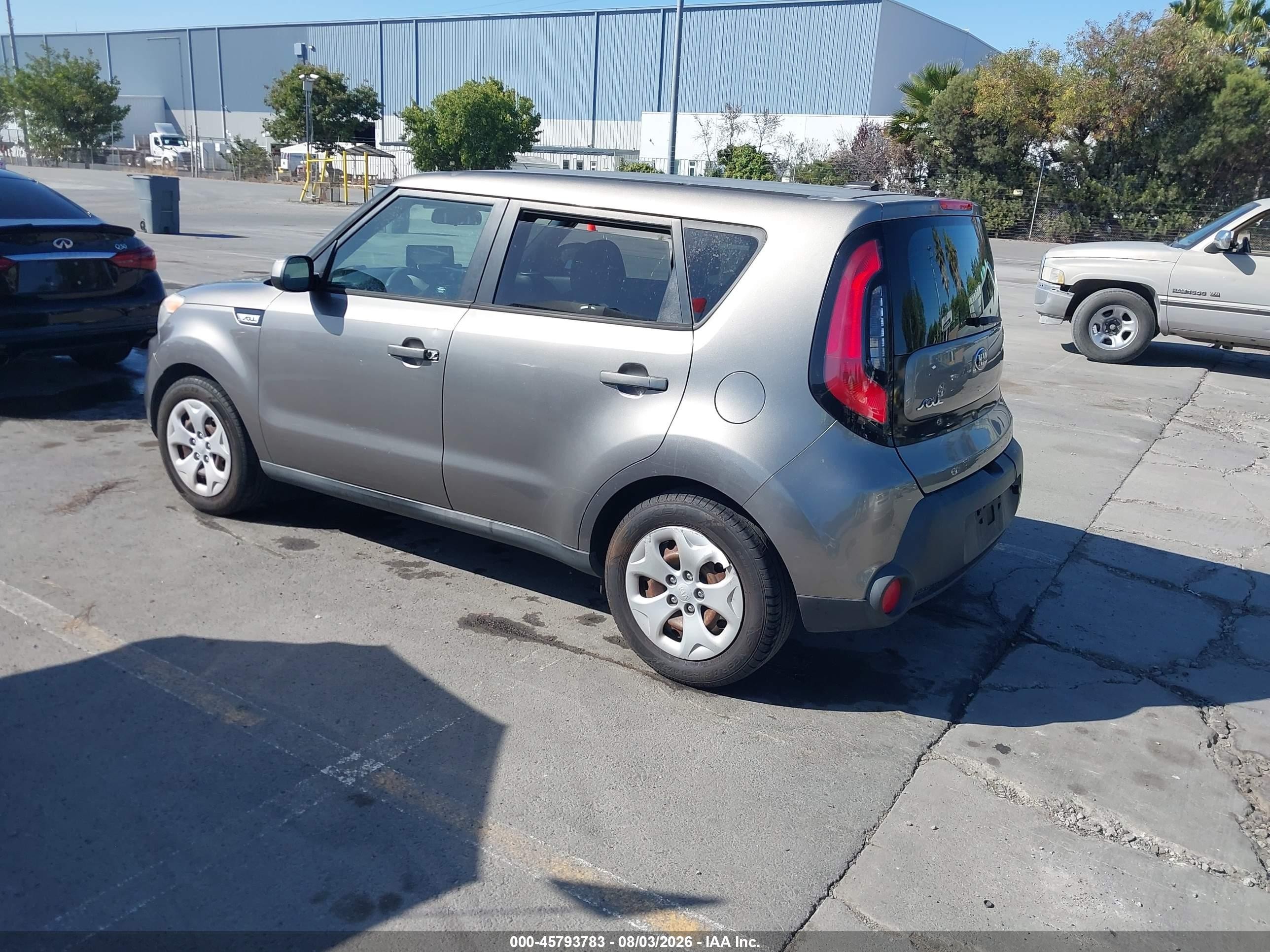 2015 Kia Soul   Gray vin: KNDJN2A26F7128728