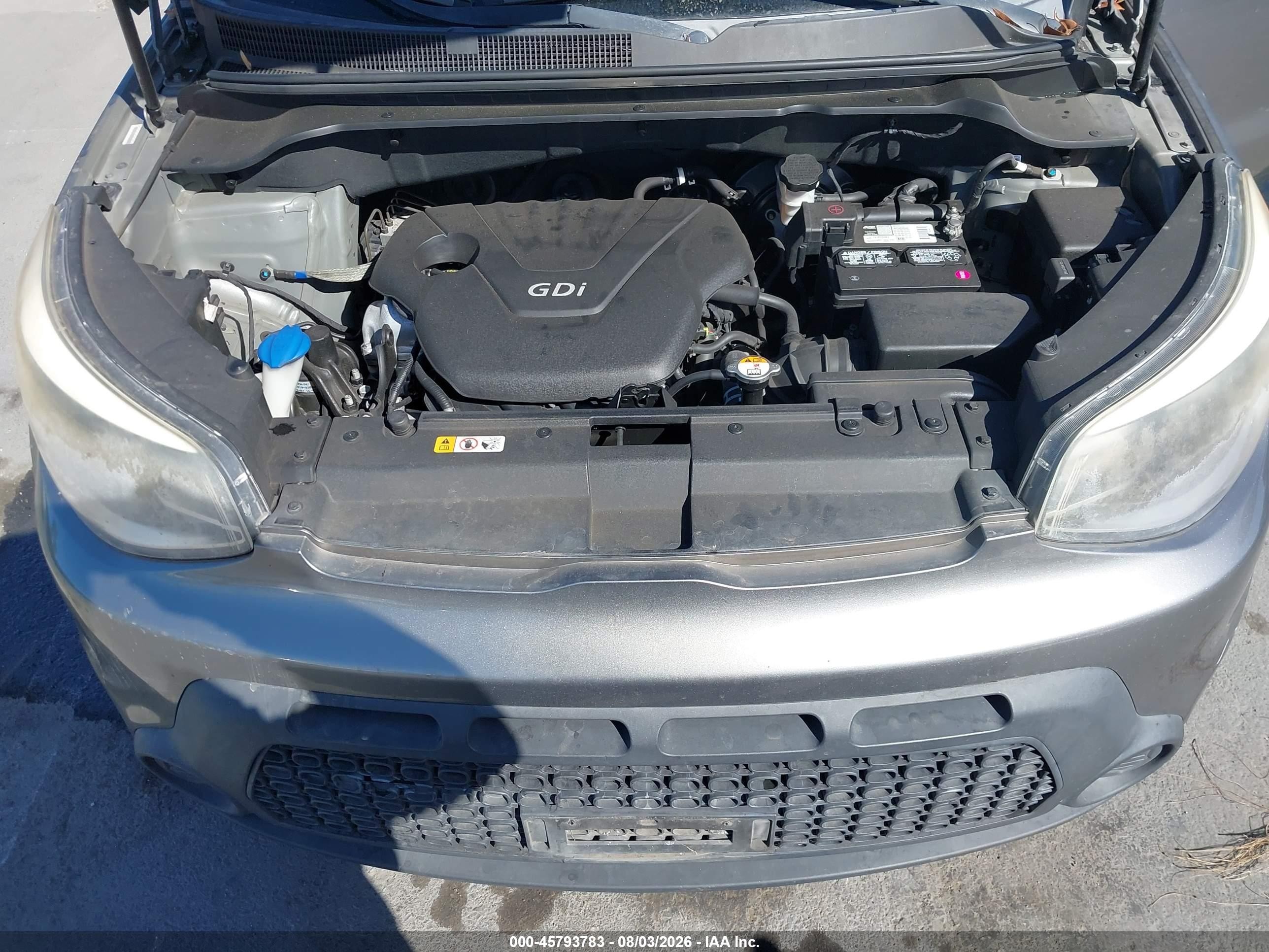 2015 Kia Soul   Gray vin: KNDJN2A26F7128728