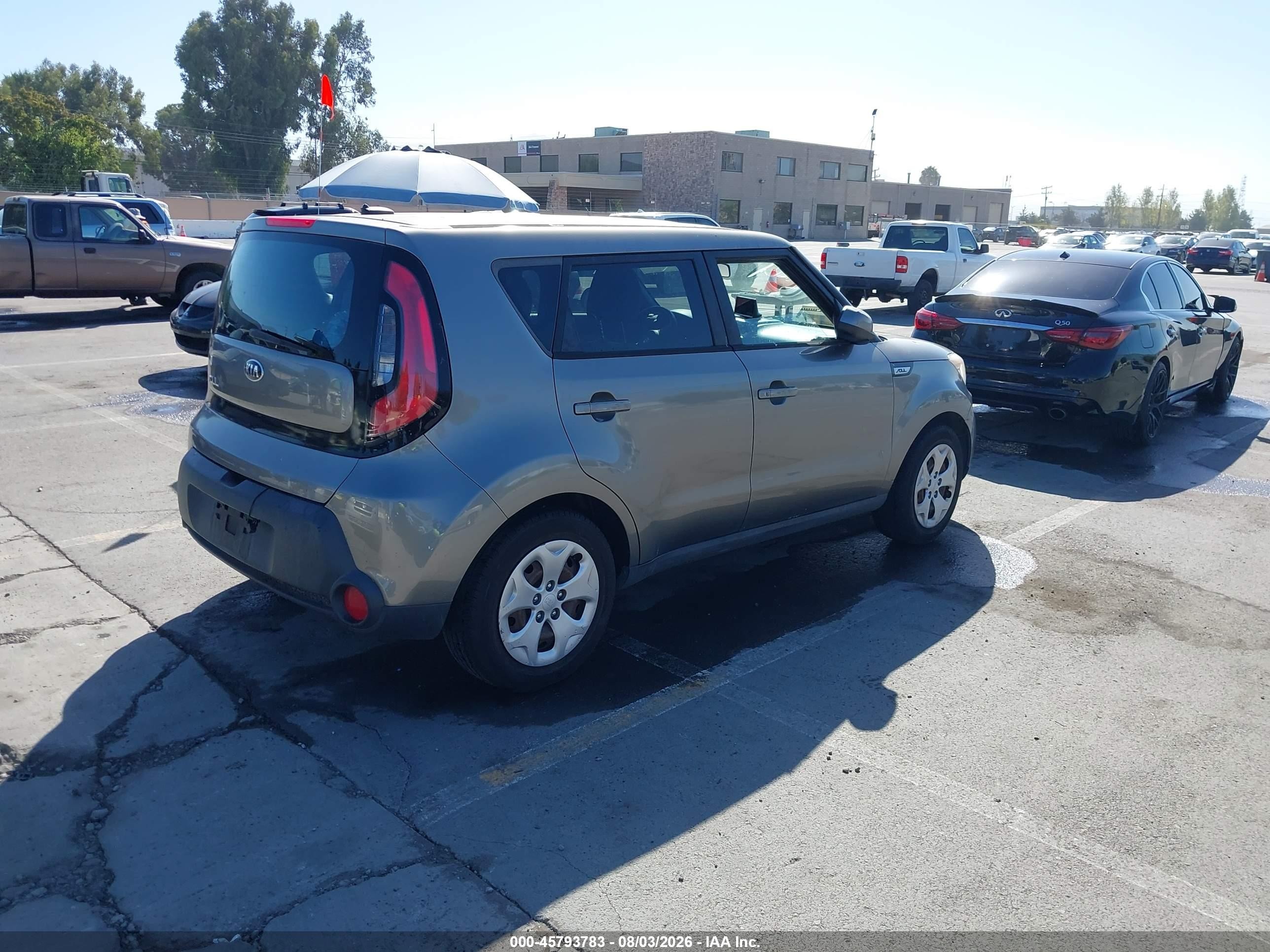 2015 Kia Soul   Gray vin: KNDJN2A26F7128728