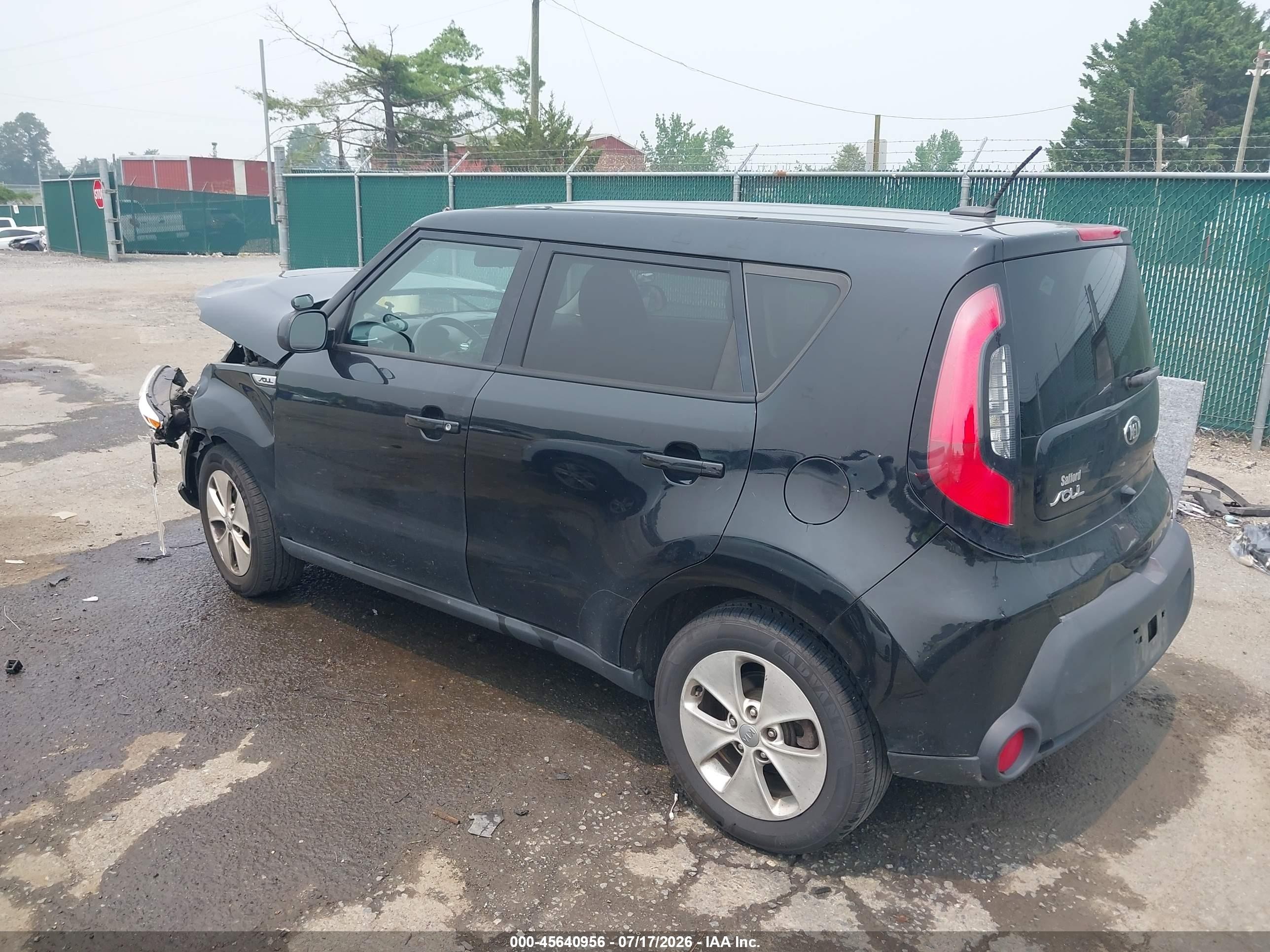 2015 Kia Soul   Black vin: KNDJN2A26F7145562