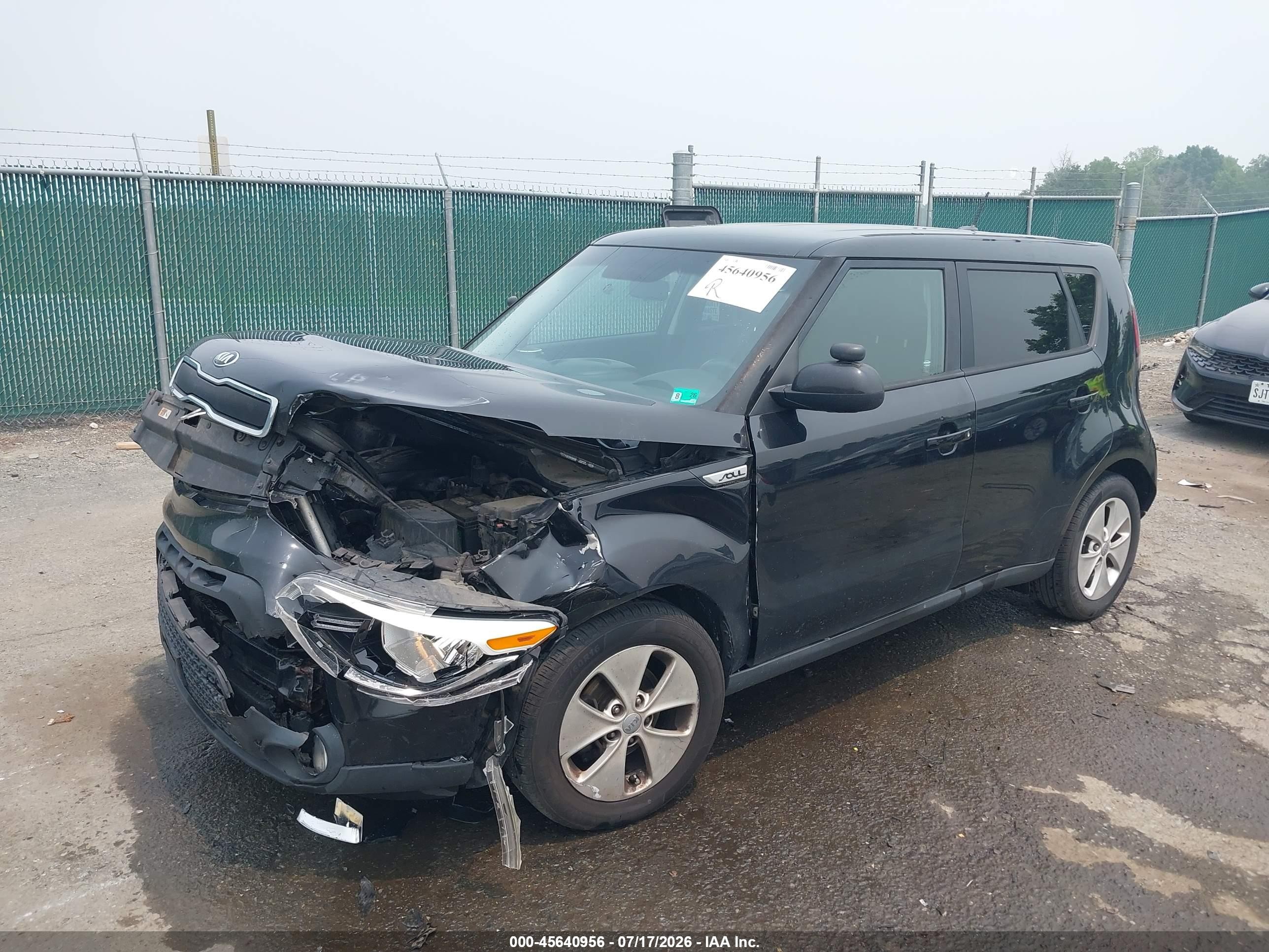 2015 Kia Soul   Black vin: KNDJN2A26F7145562