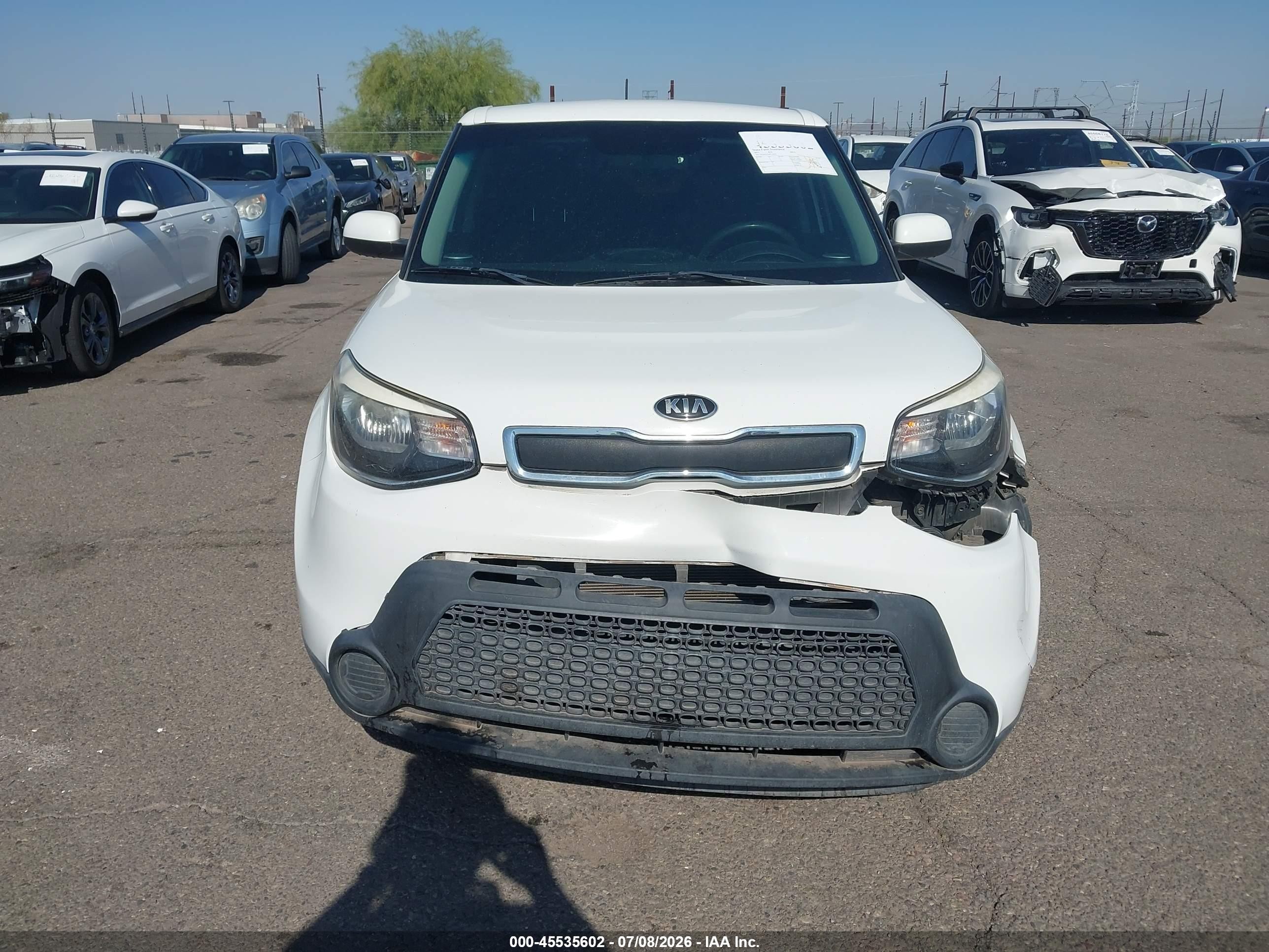 2015 Kia Soul   White vin: KNDJN2A26F7149532