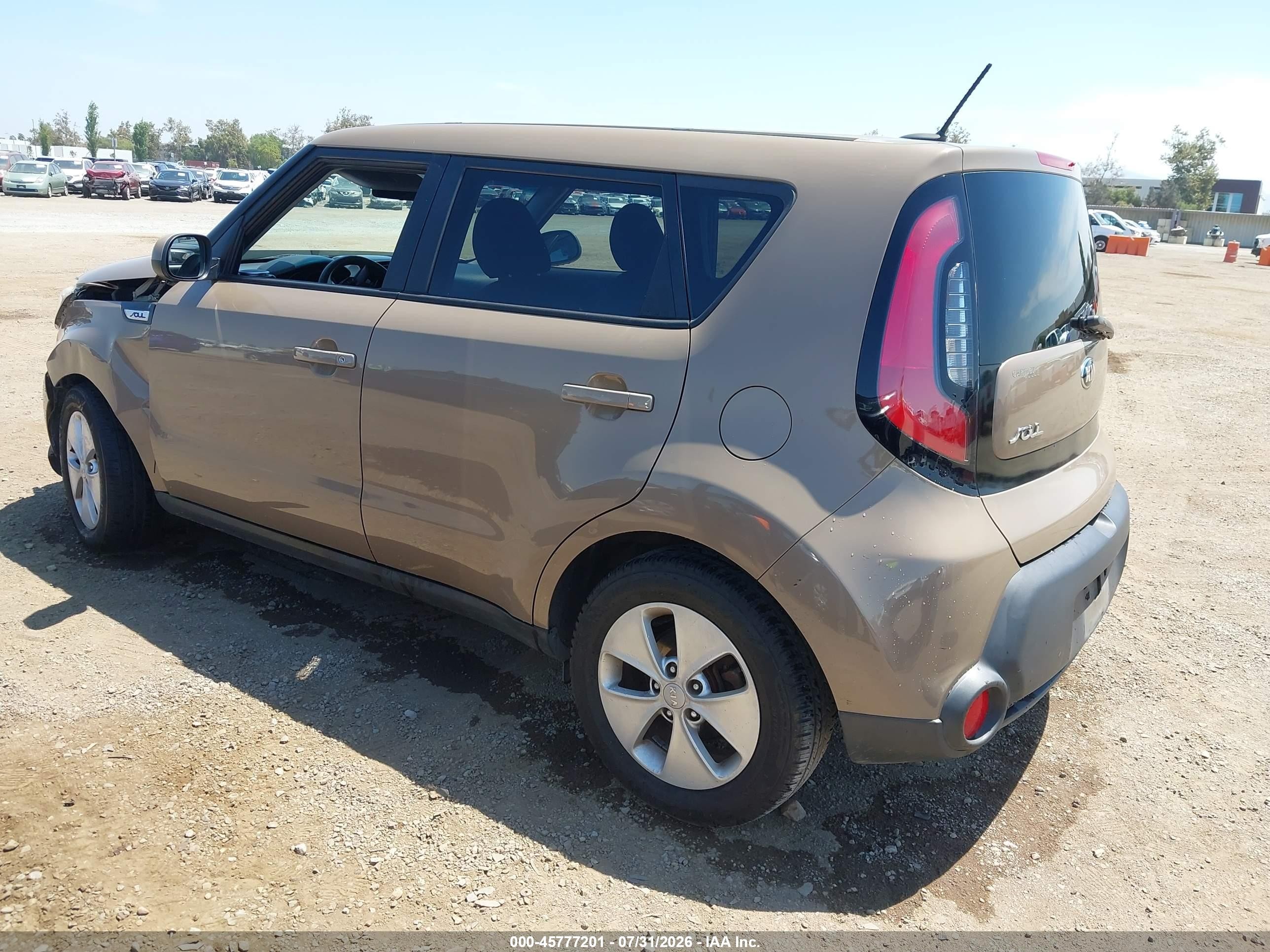 2015 Kia Soul   Brown vin: KNDJN2A26F7151989