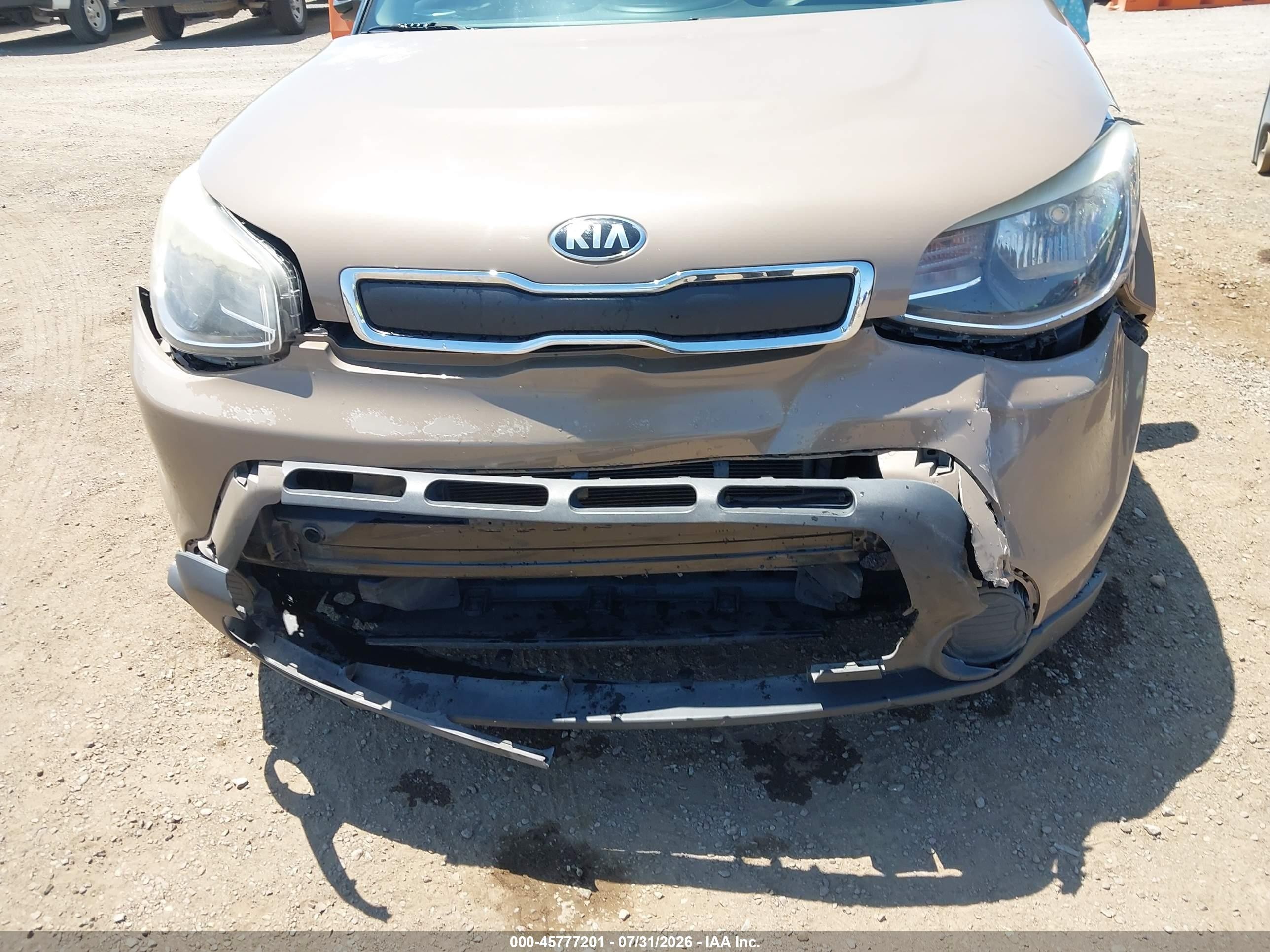 2015 Kia Soul   Brown vin: KNDJN2A26F7151989