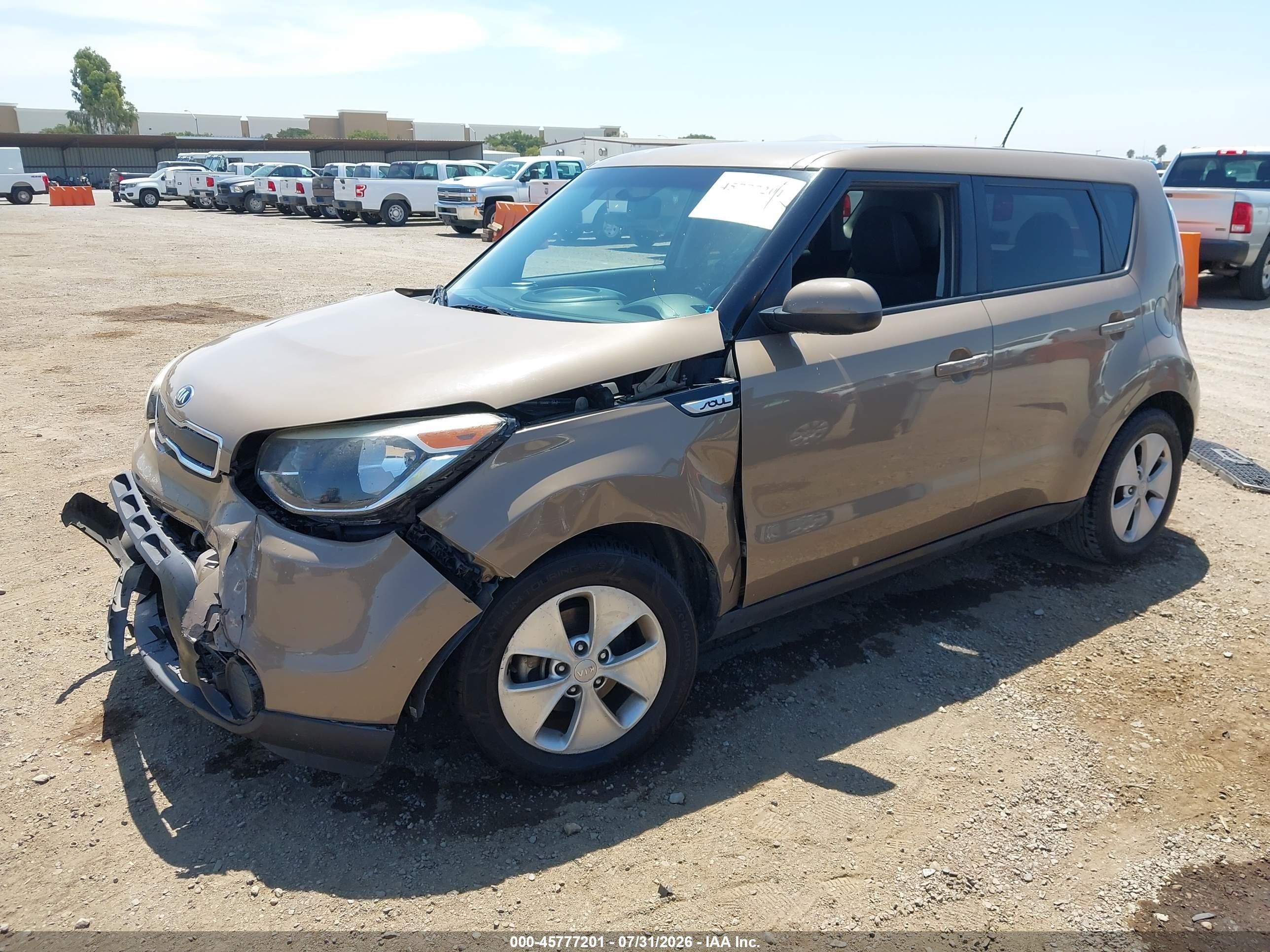 2015 Kia Soul   Brown vin: KNDJN2A26F7151989