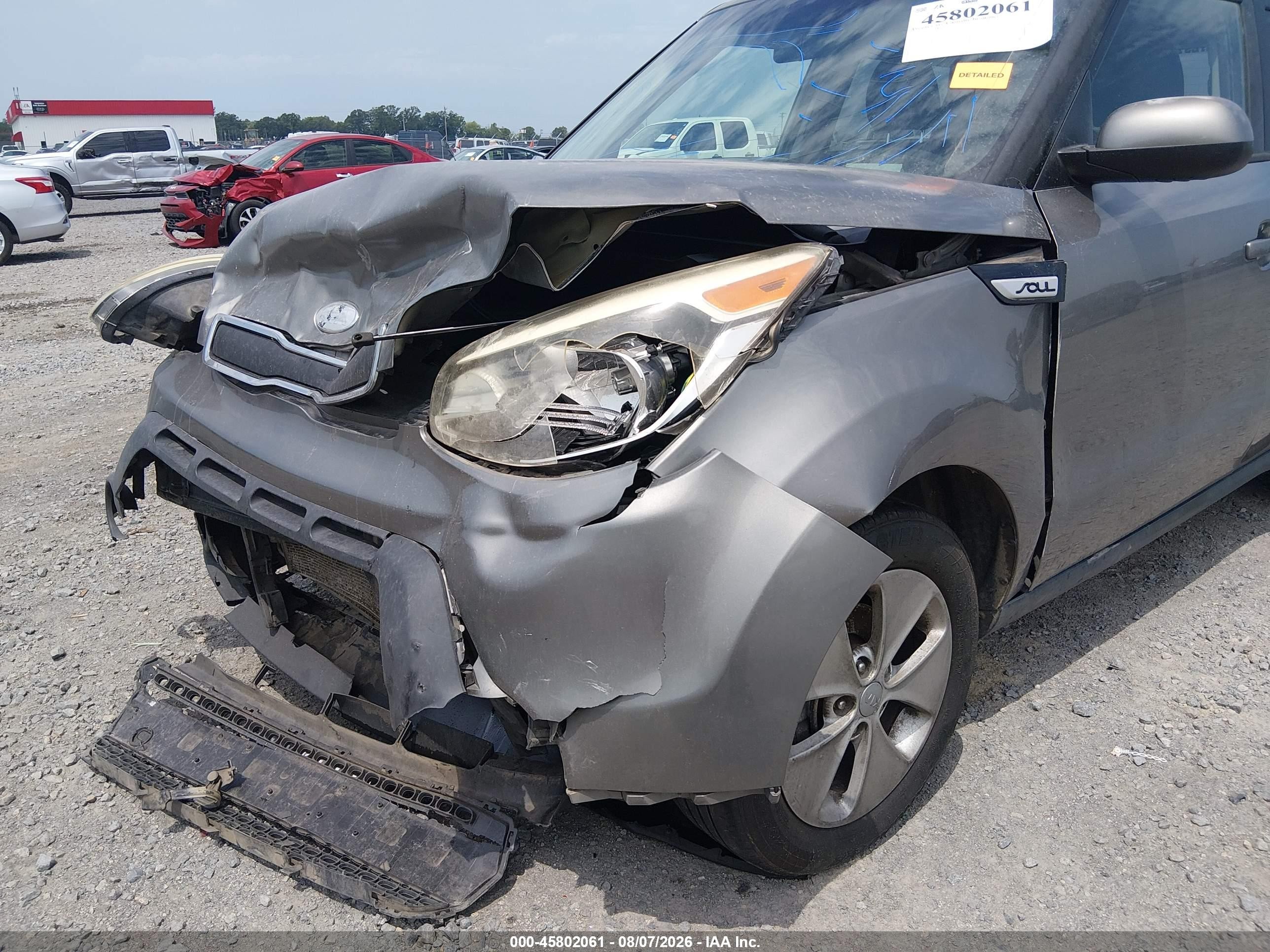 2015 Kia Soul   Gray vin: KNDJN2A26F7170073