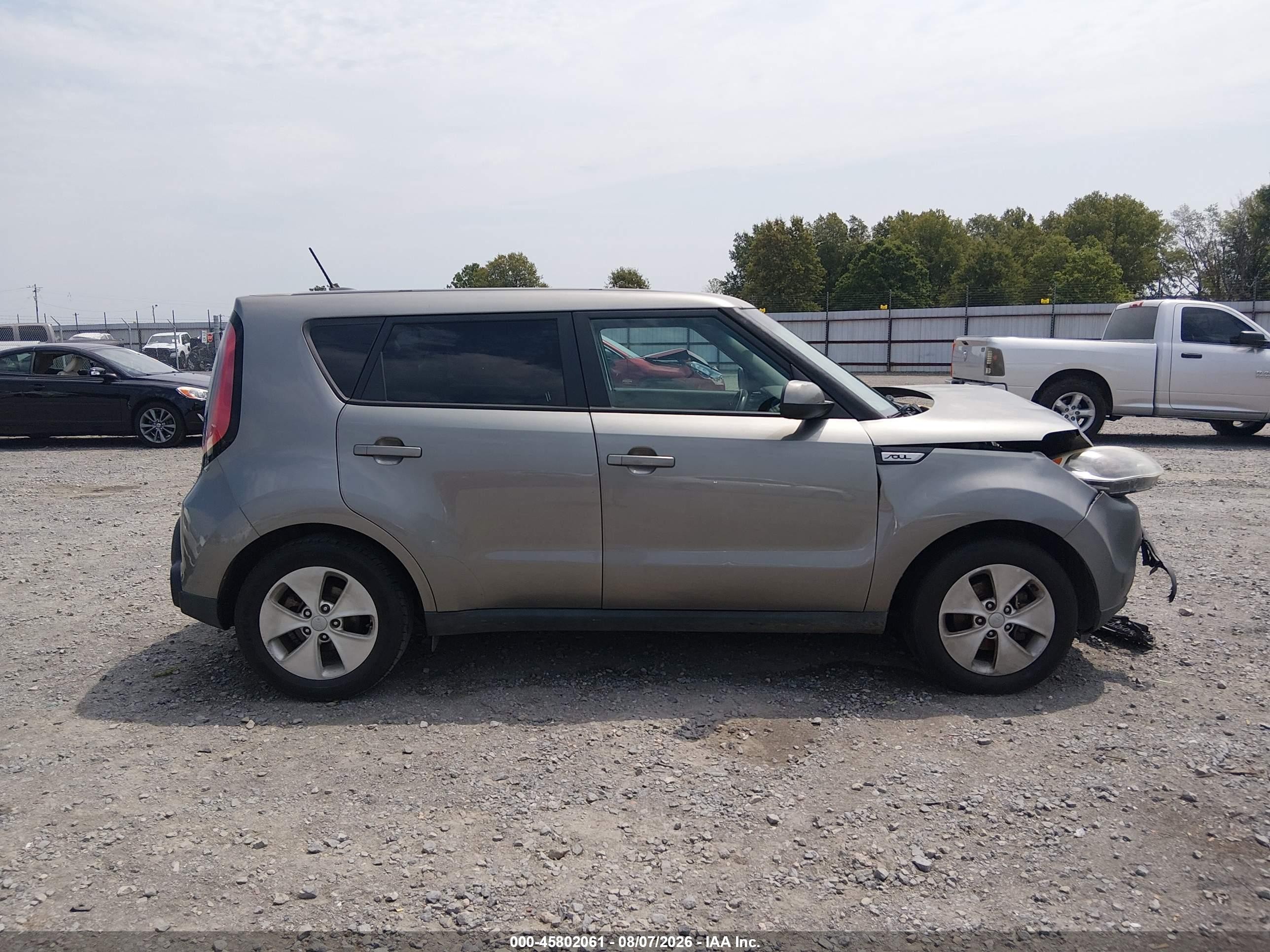 2015 Kia Soul   Gray vin: KNDJN2A26F7170073