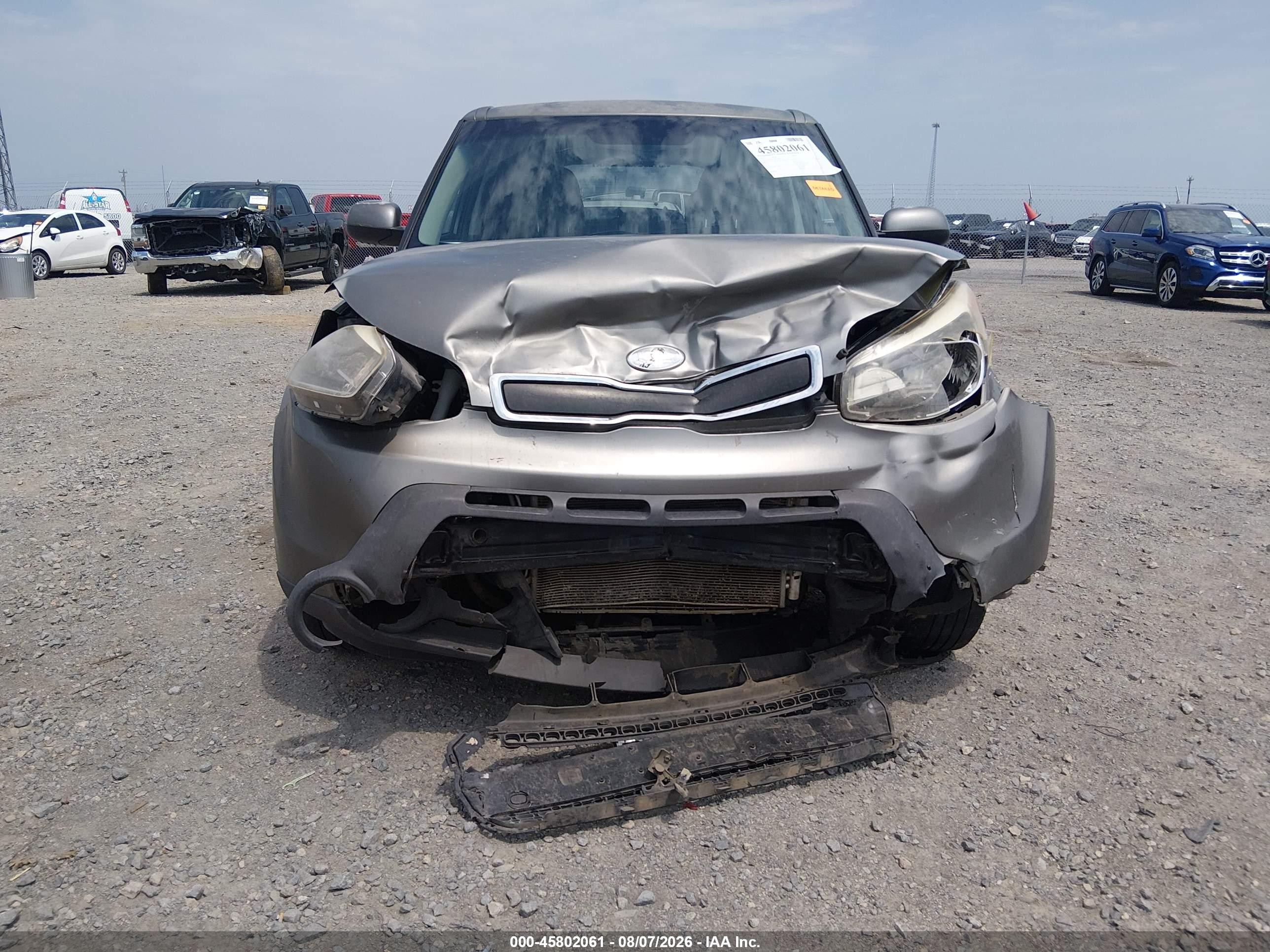 2015 Kia Soul   Gray vin: KNDJN2A26F7170073