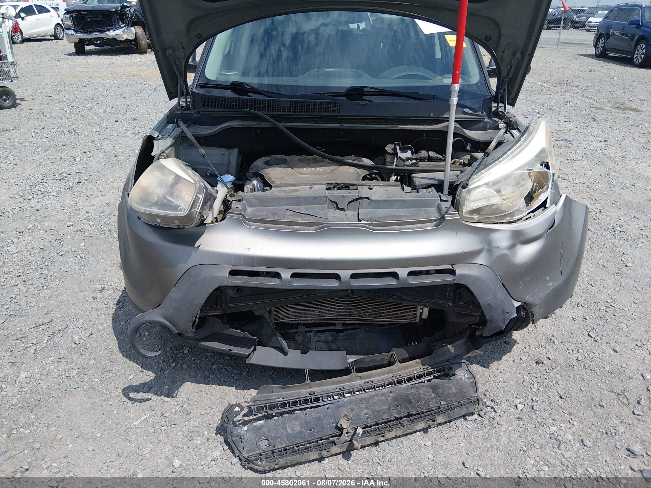2015 Kia Soul   Gray vin: KNDJN2A26F7170073
