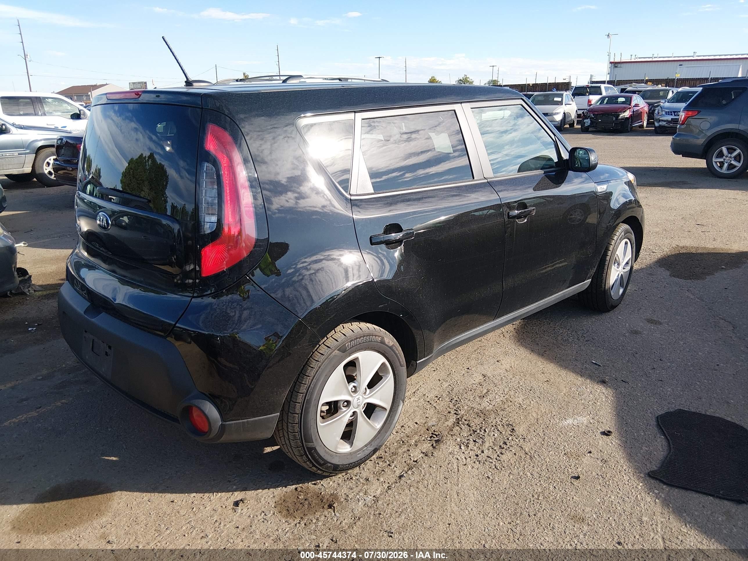 2015 Kia Soul   Black vin: KNDJN2A26F7205971