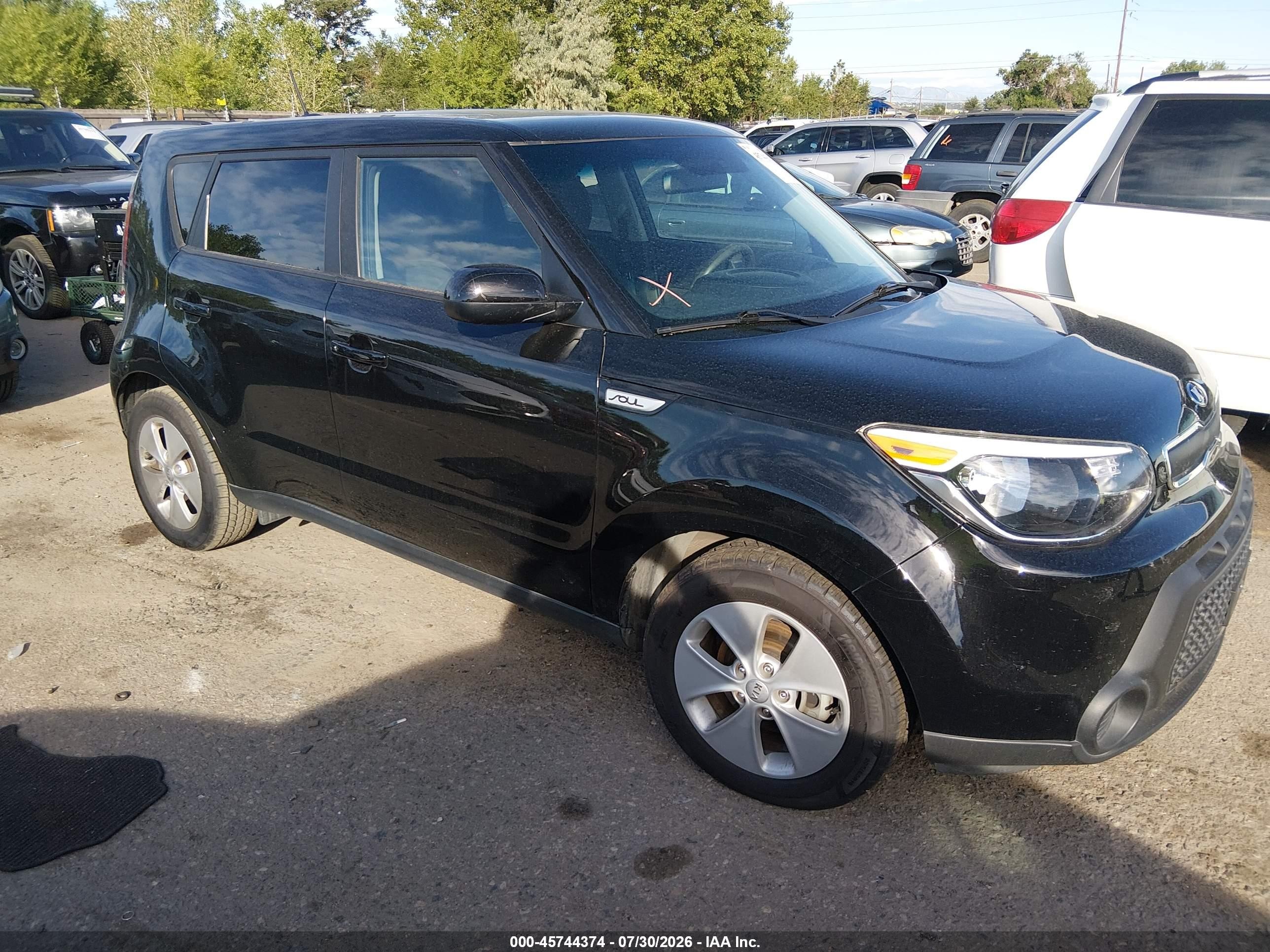 2015 Kia Soul   Black vin: KNDJN2A26F7205971