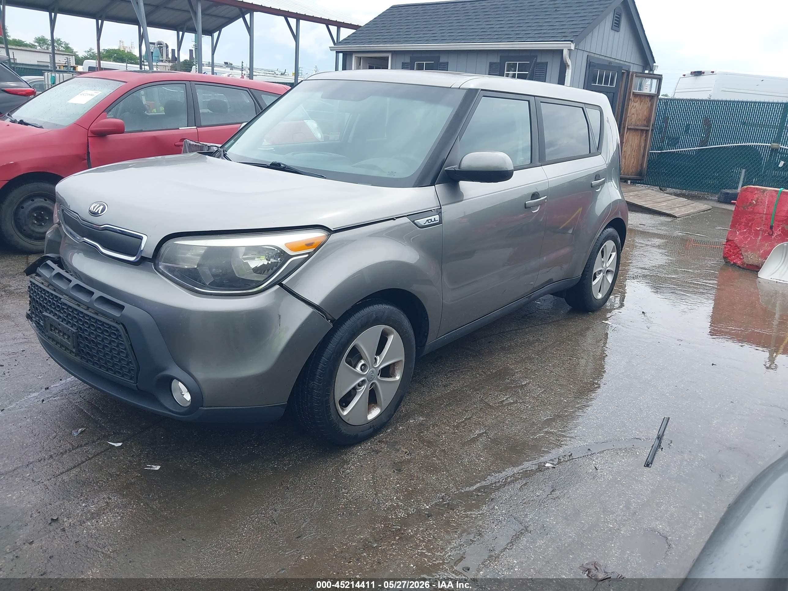 2015 Kia Soul   Gray vin: KNDJN2A26F7232913