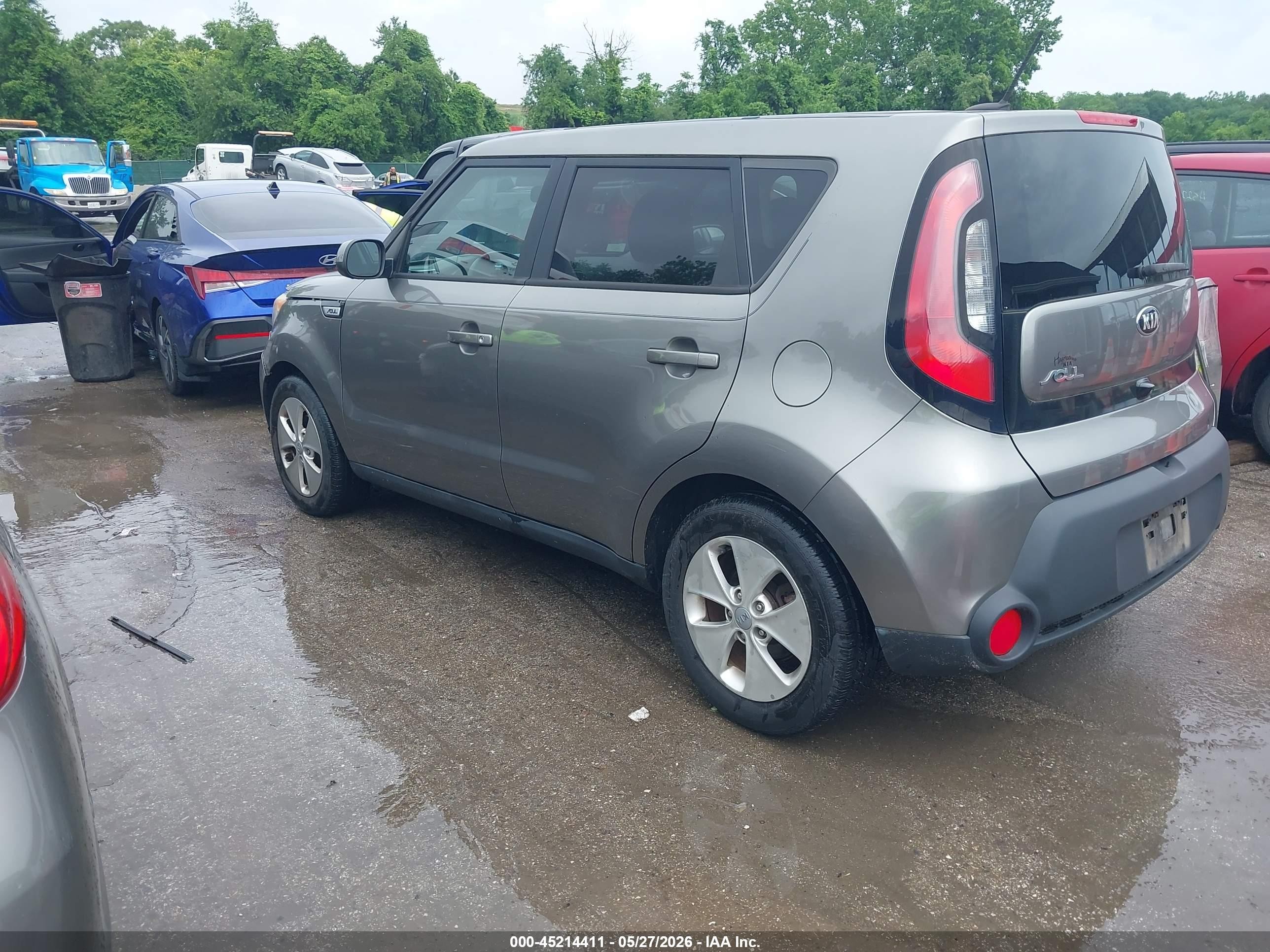 2015 Kia Soul   Gray vin: KNDJN2A26F7232913