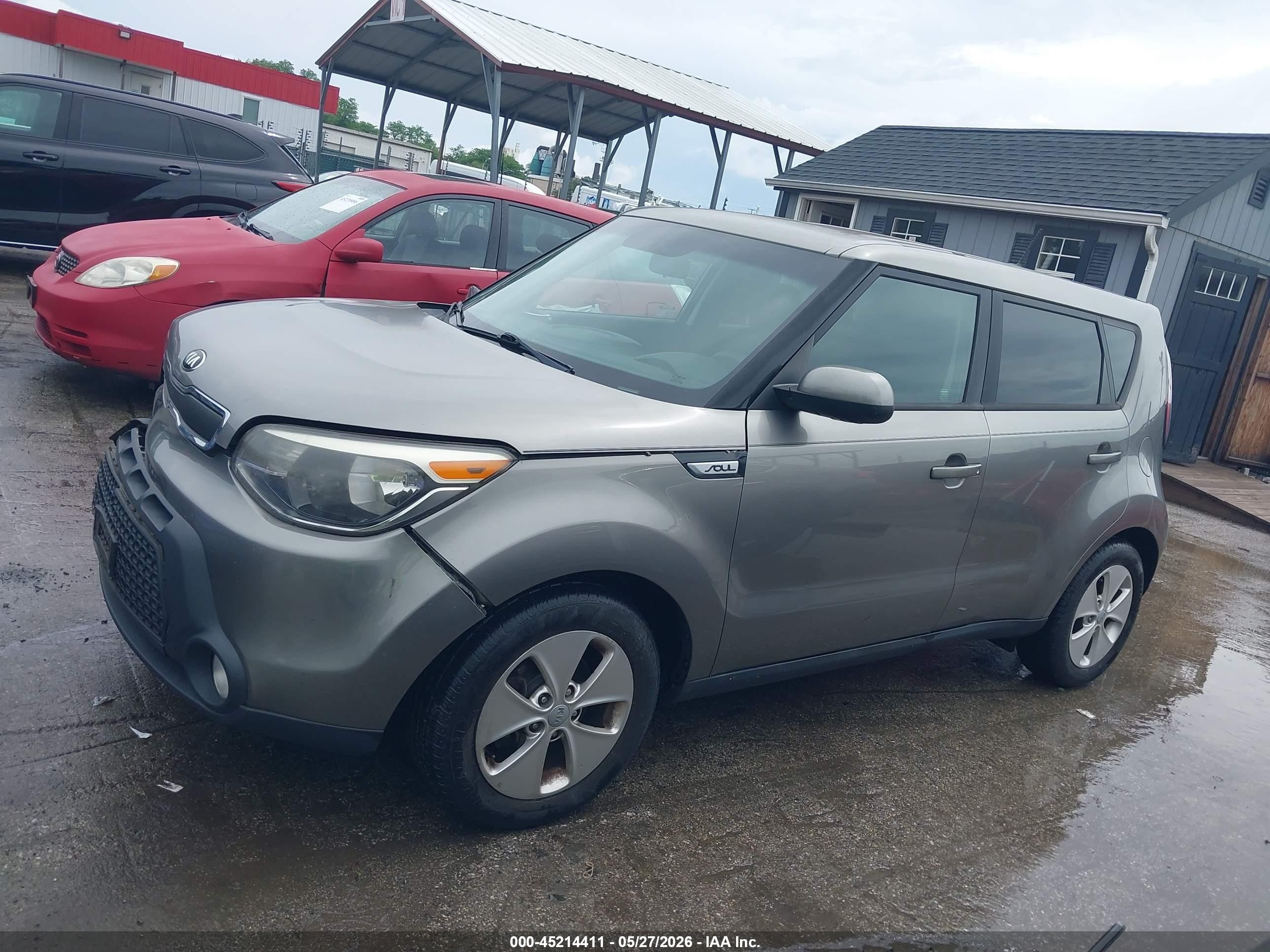 2015 Kia Soul   Gray vin: KNDJN2A26F7232913