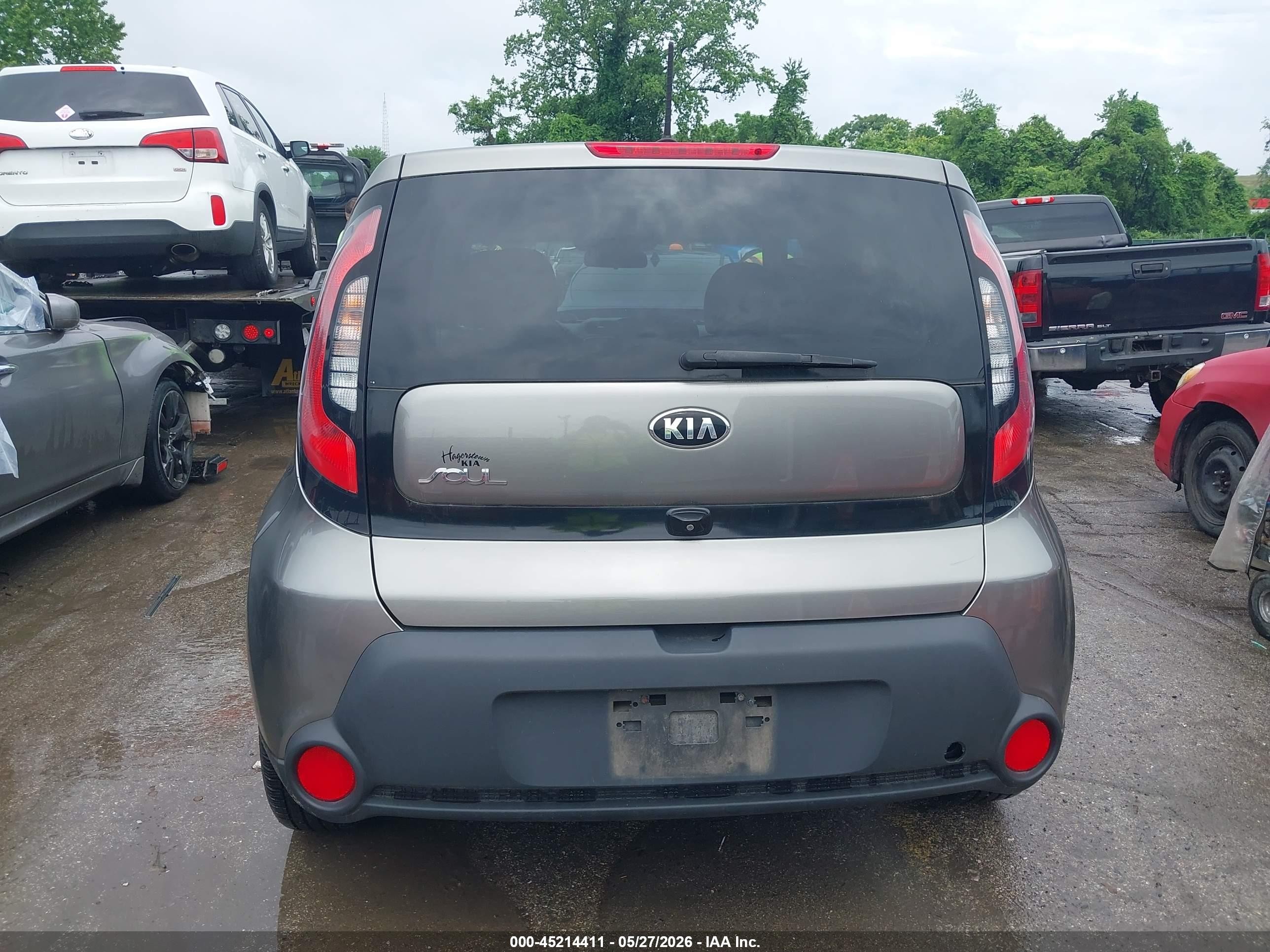 2015 Kia Soul   Gray vin: KNDJN2A26F7232913