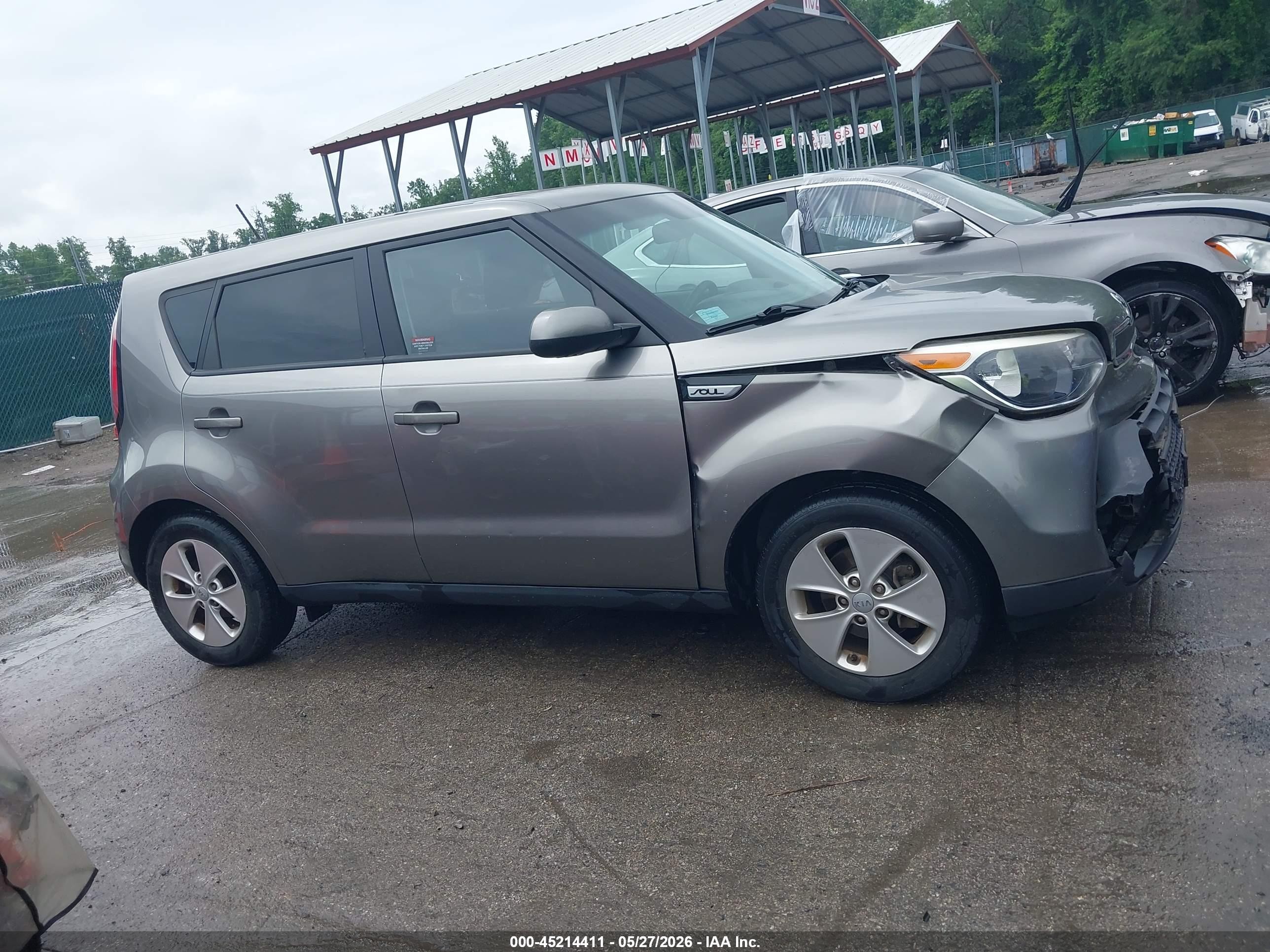 2015 Kia Soul   Gray vin: KNDJN2A26F7232913