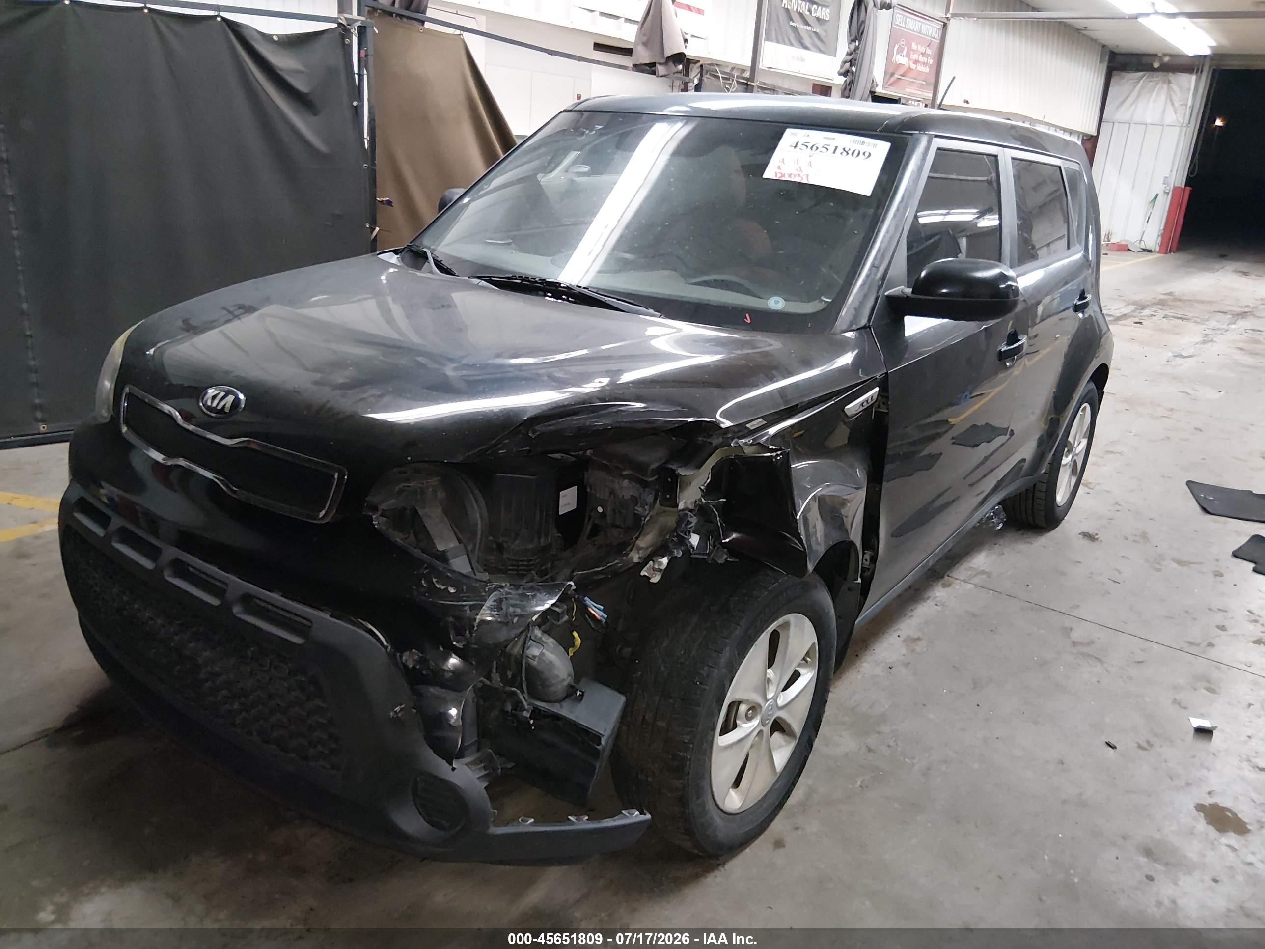 2015 Kia Soul   Черный vin: KNDJN2A26F7769510
