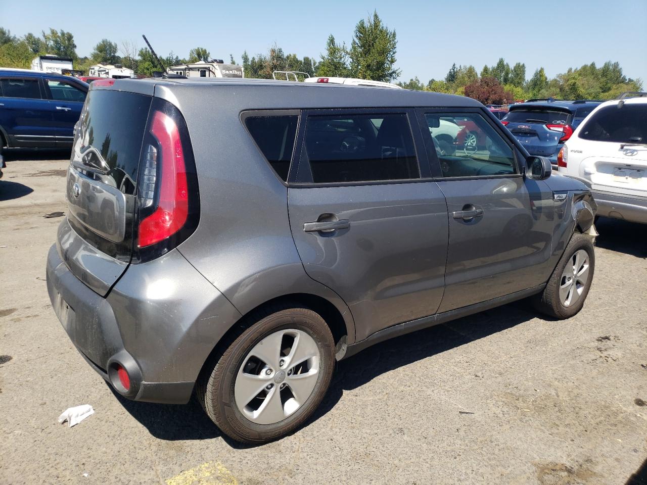 2016 Kia Soul Серый vin: KNDJN2A26G7277724