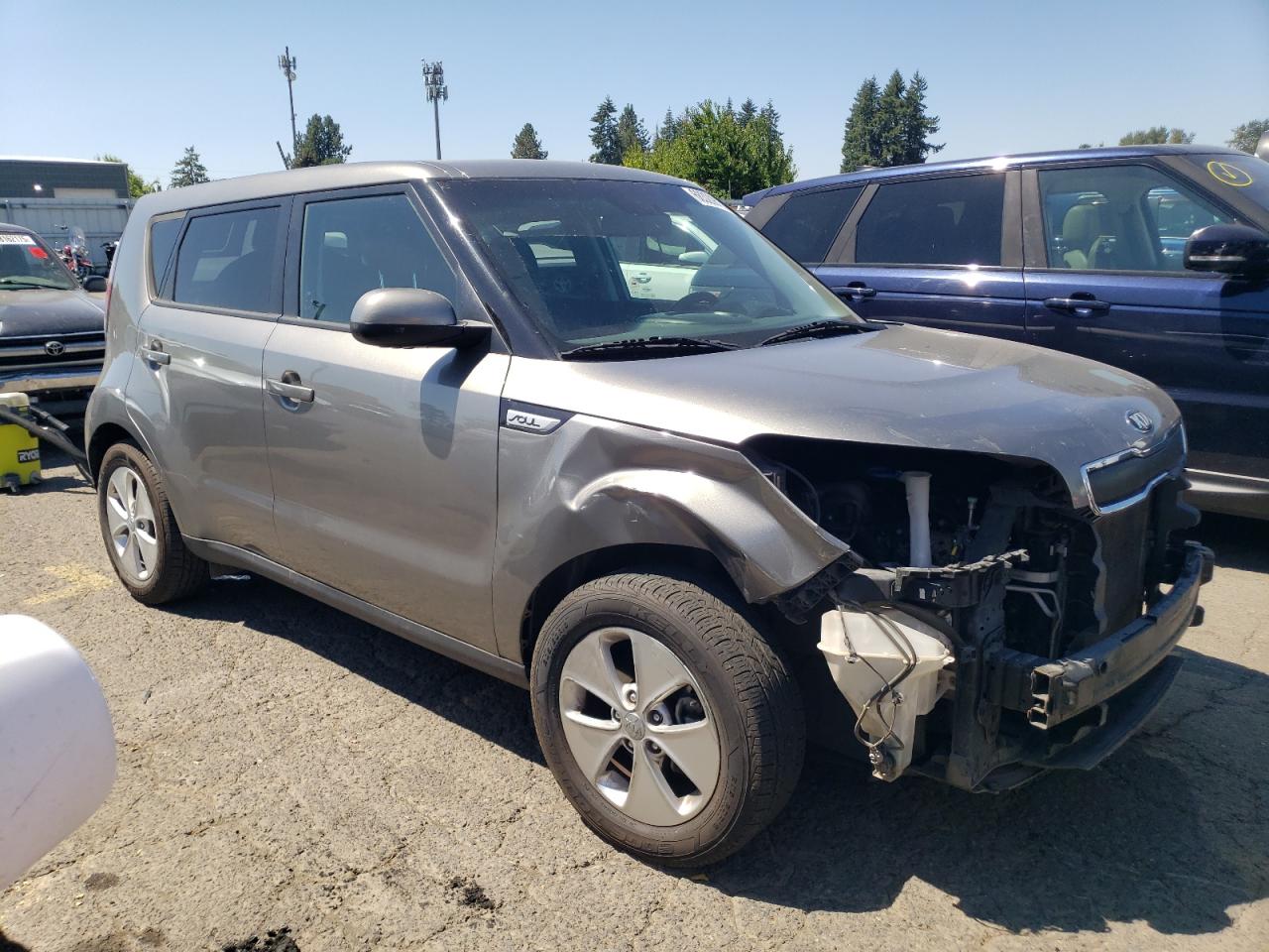 2016 Kia Soul Серый vin: KNDJN2A26G7277724