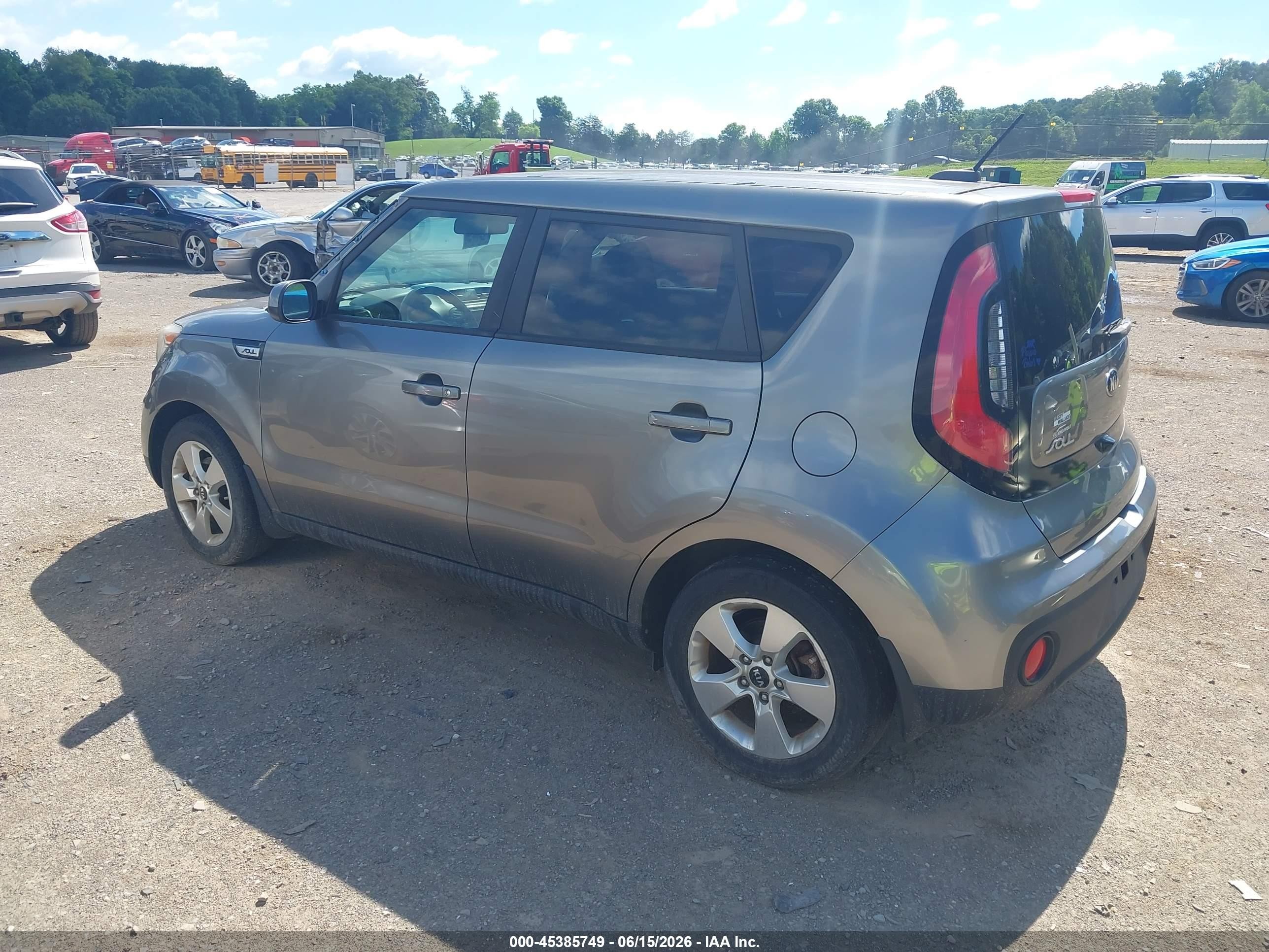 2019 Kia Soul   Gray vin: KNDJN2A26K7681289