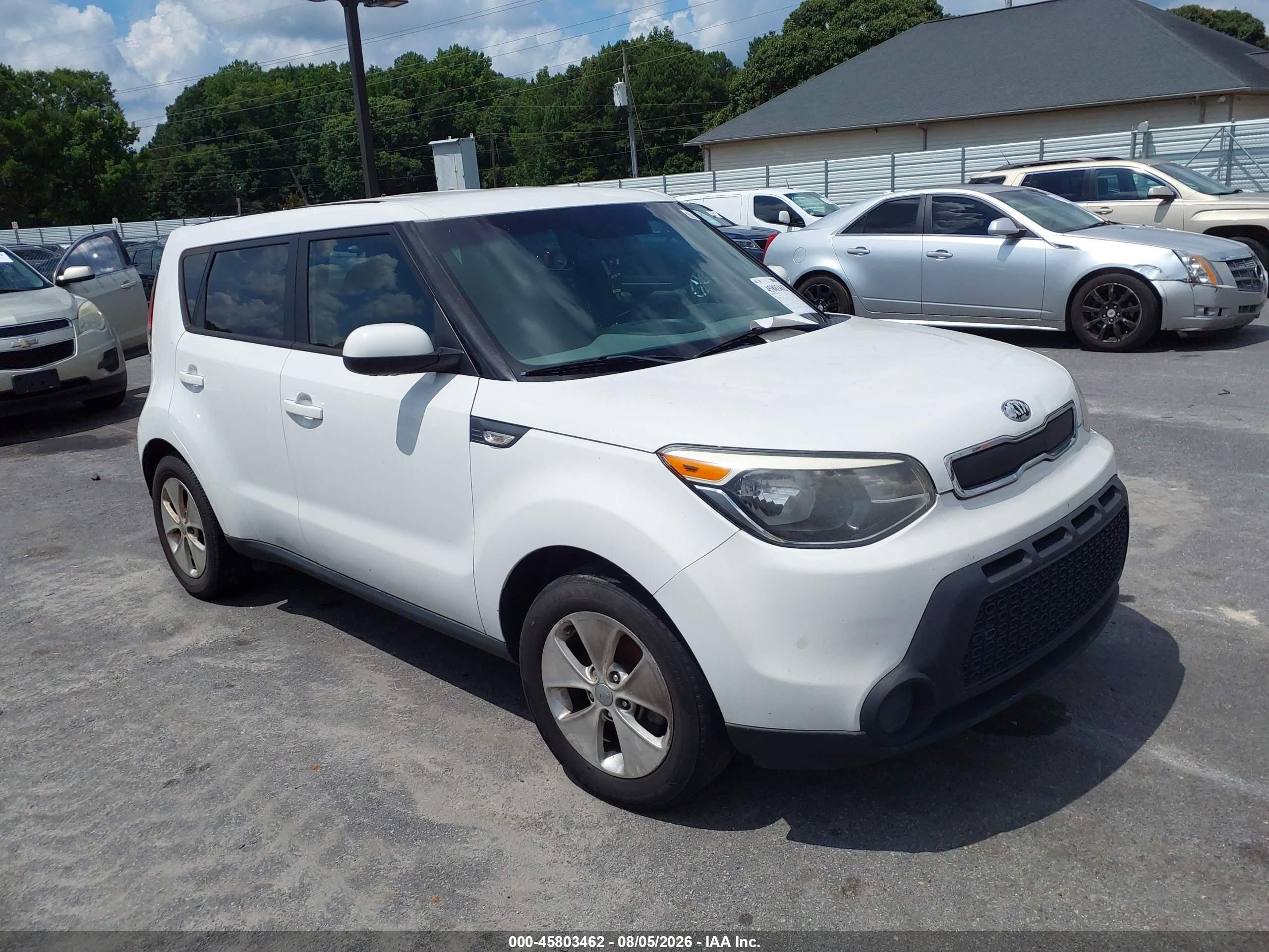 2014 Kia Soul White vin: KNDJN2A27E7062897
