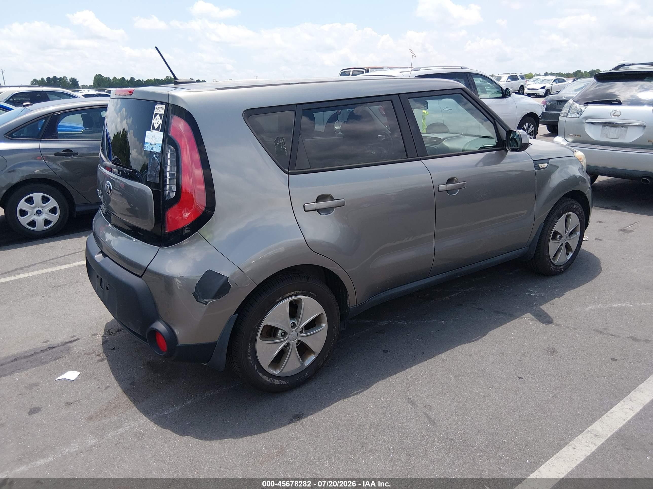 2014 Kia Soul   Gray vin: KNDJN2A27E7066531