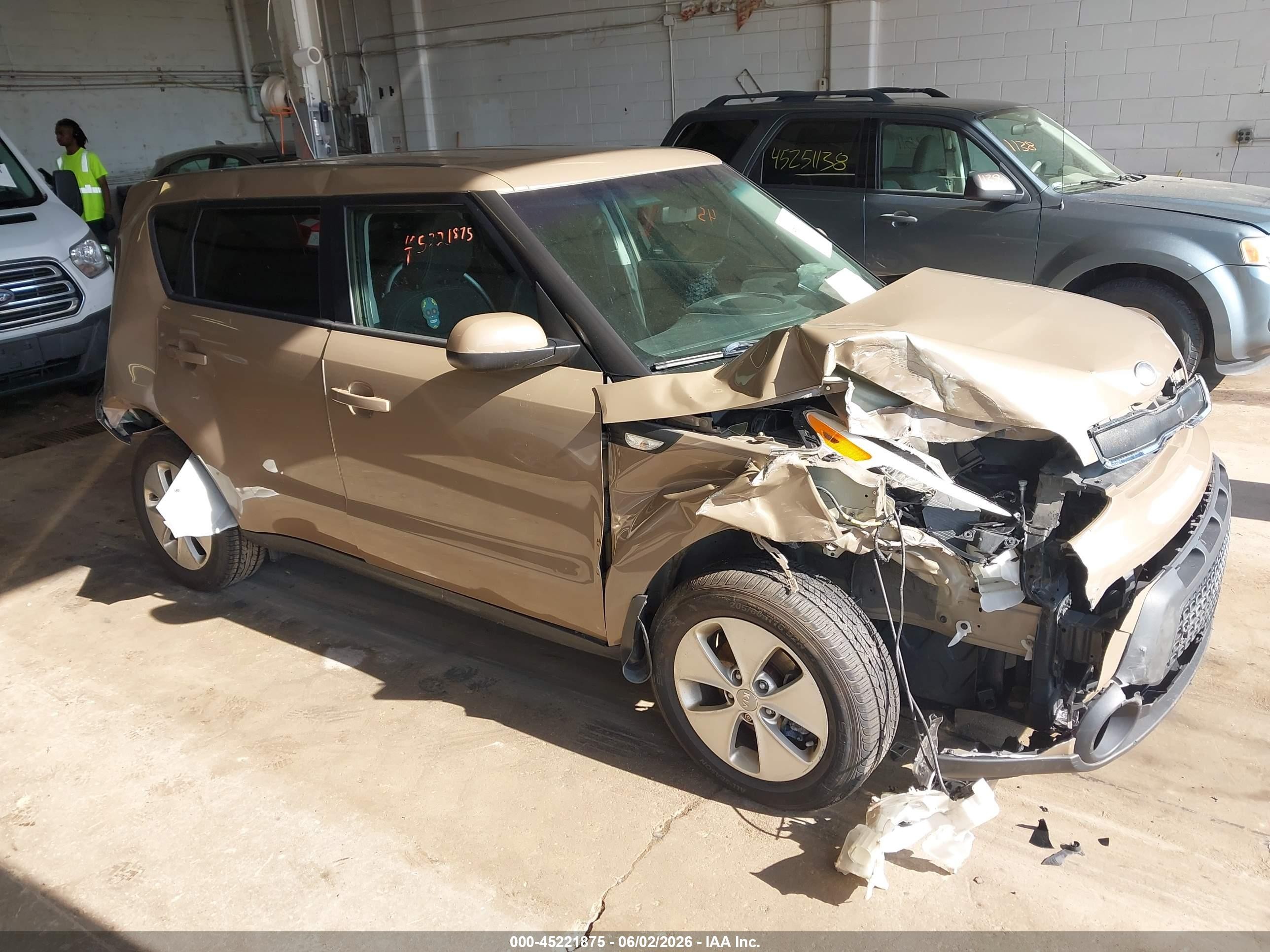 2014 Kia Soul   Brown vin: KNDJN2A27E7093387