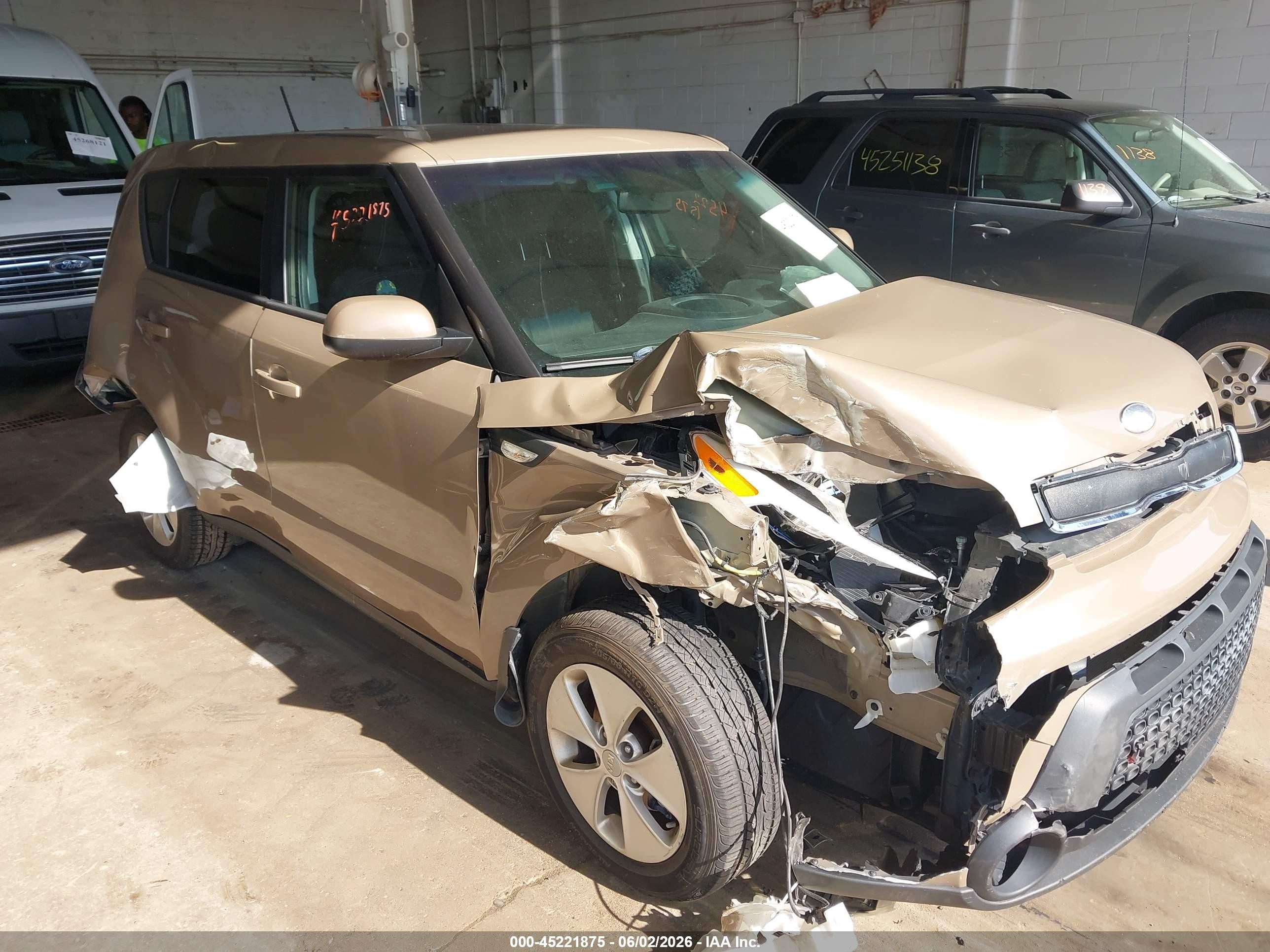 2014 Kia Soul   Brown vin: KNDJN2A27E7093387