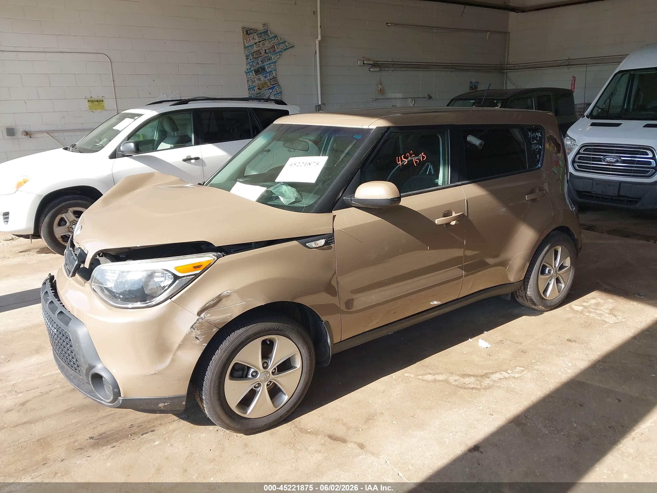 2014 Kia Soul   Brown vin: KNDJN2A27E7093387