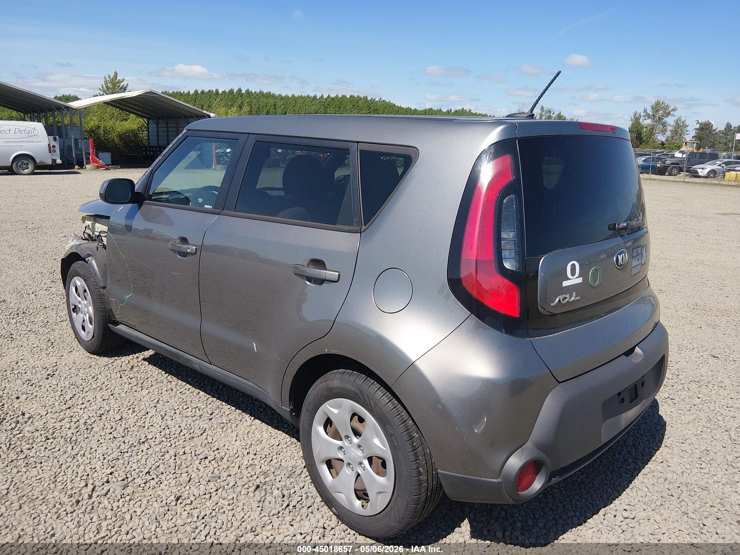 2014 Kia Soul   Gray vin: KNDJN2A27E7095284