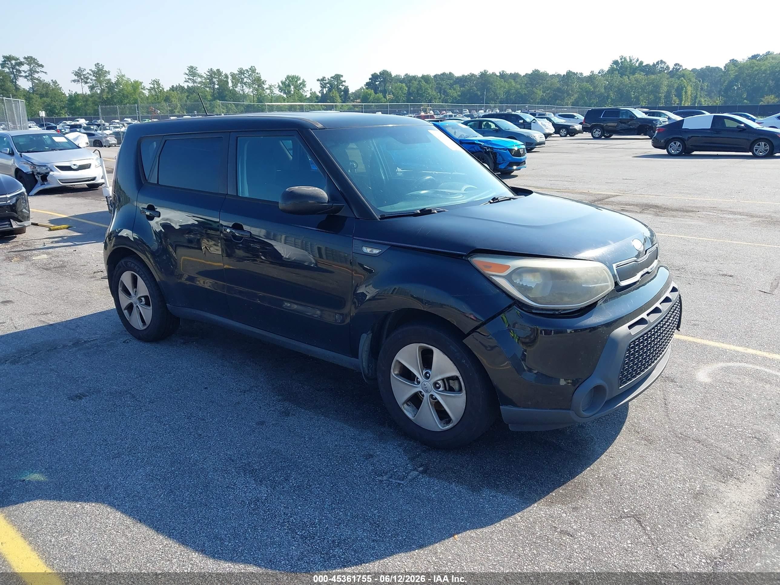 2014 Kia Soul   Black vin: KNDJN2A27E7104646