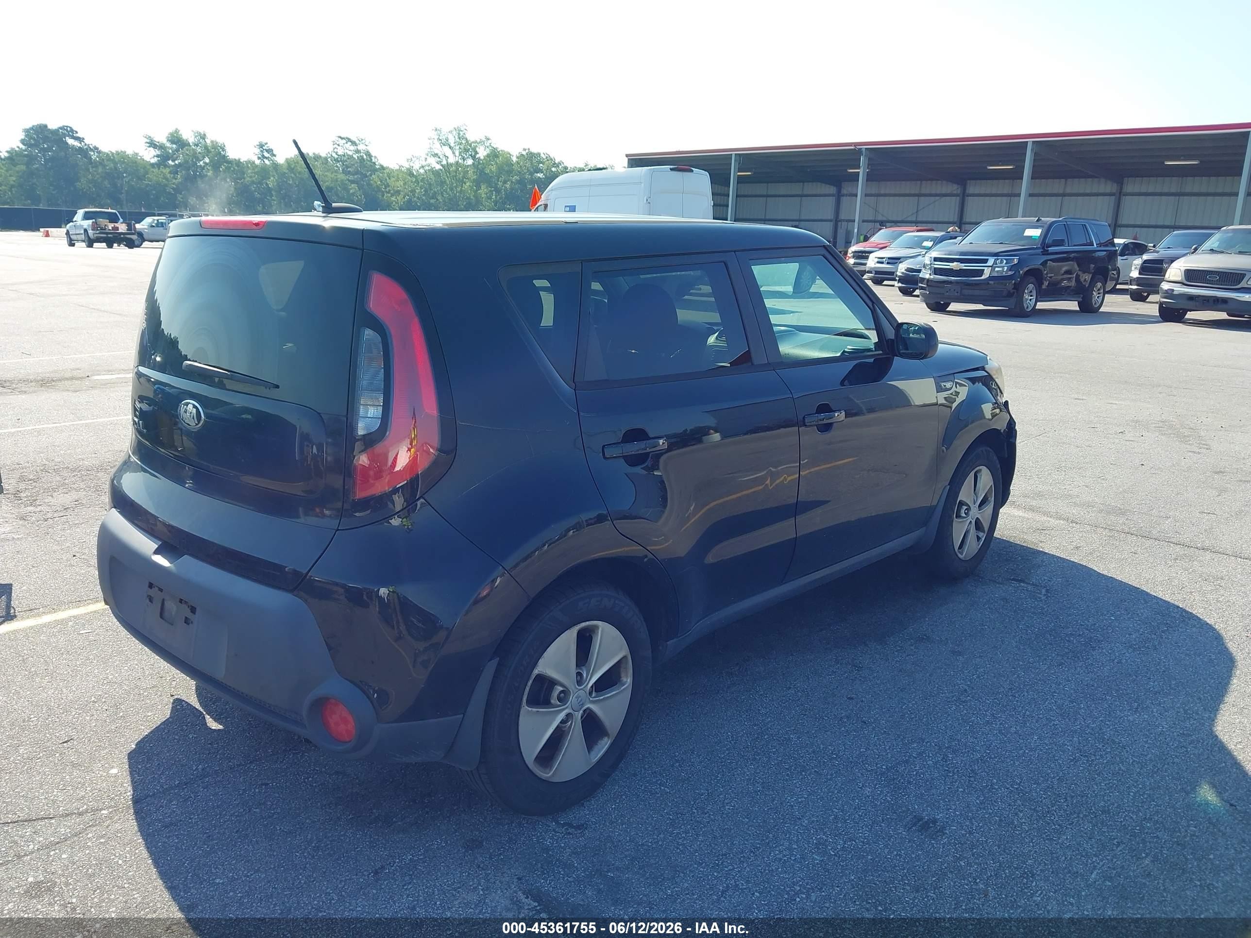 2014 Kia Soul   Black vin: KNDJN2A27E7104646