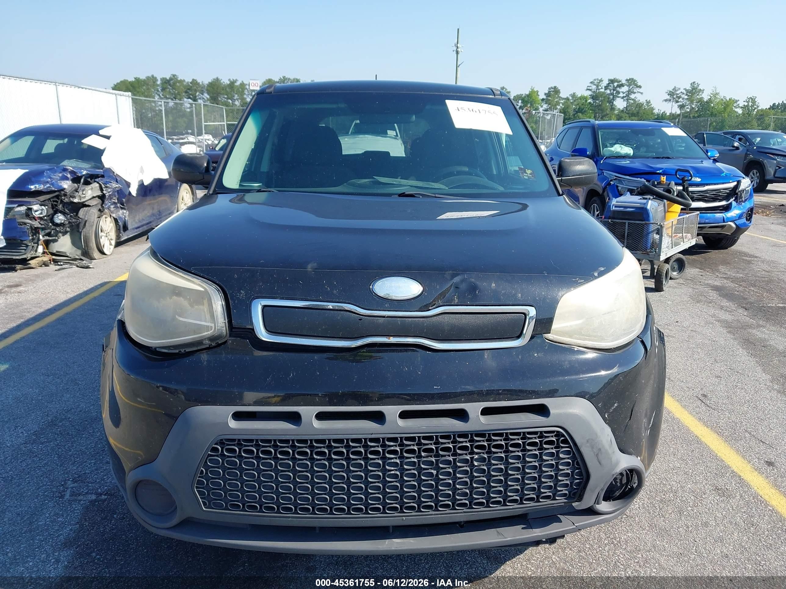 2014 Kia Soul   Black vin: KNDJN2A27E7104646