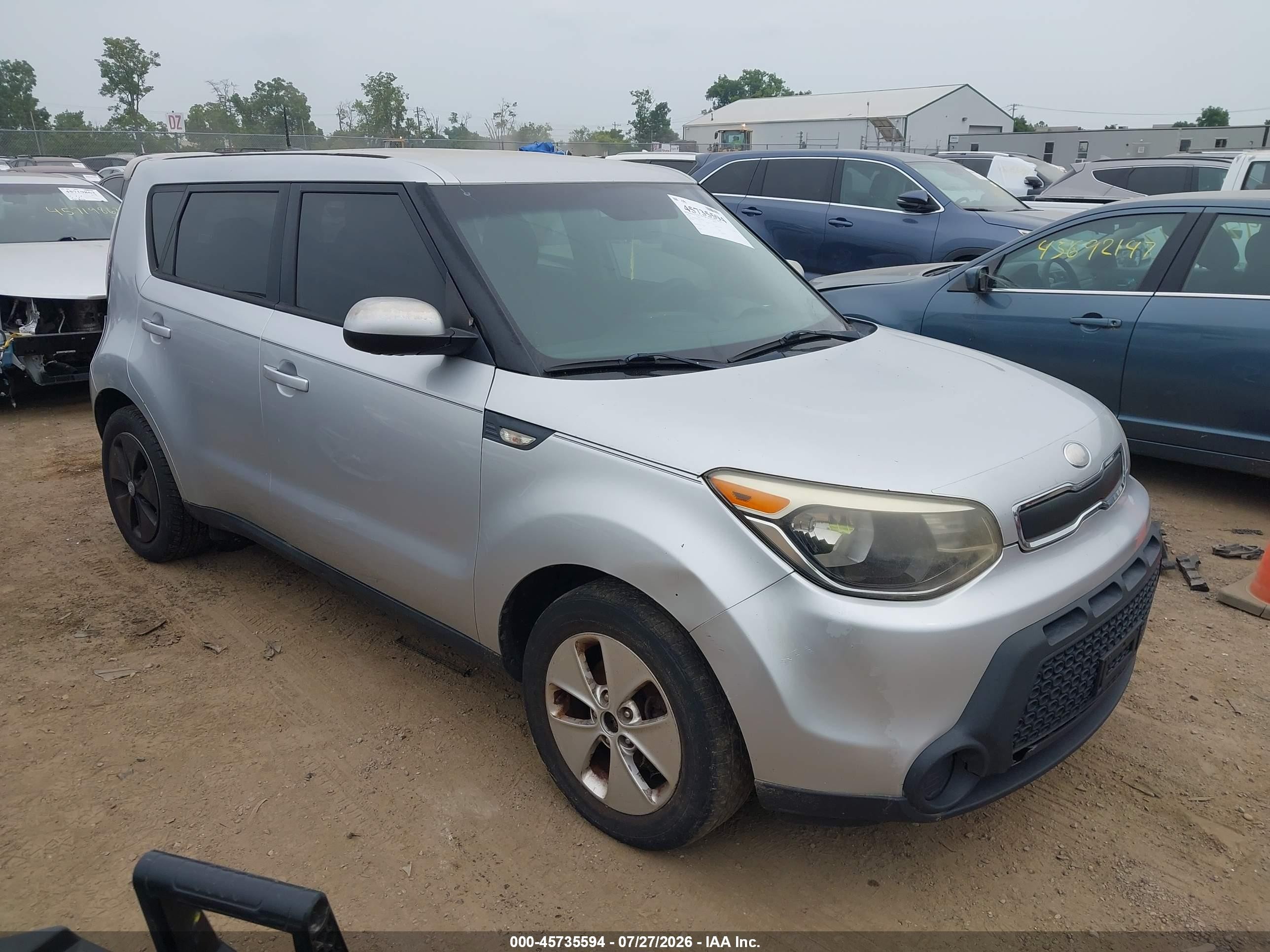 2014 Kia Soul   Silver vin: KNDJN2A27E7701165