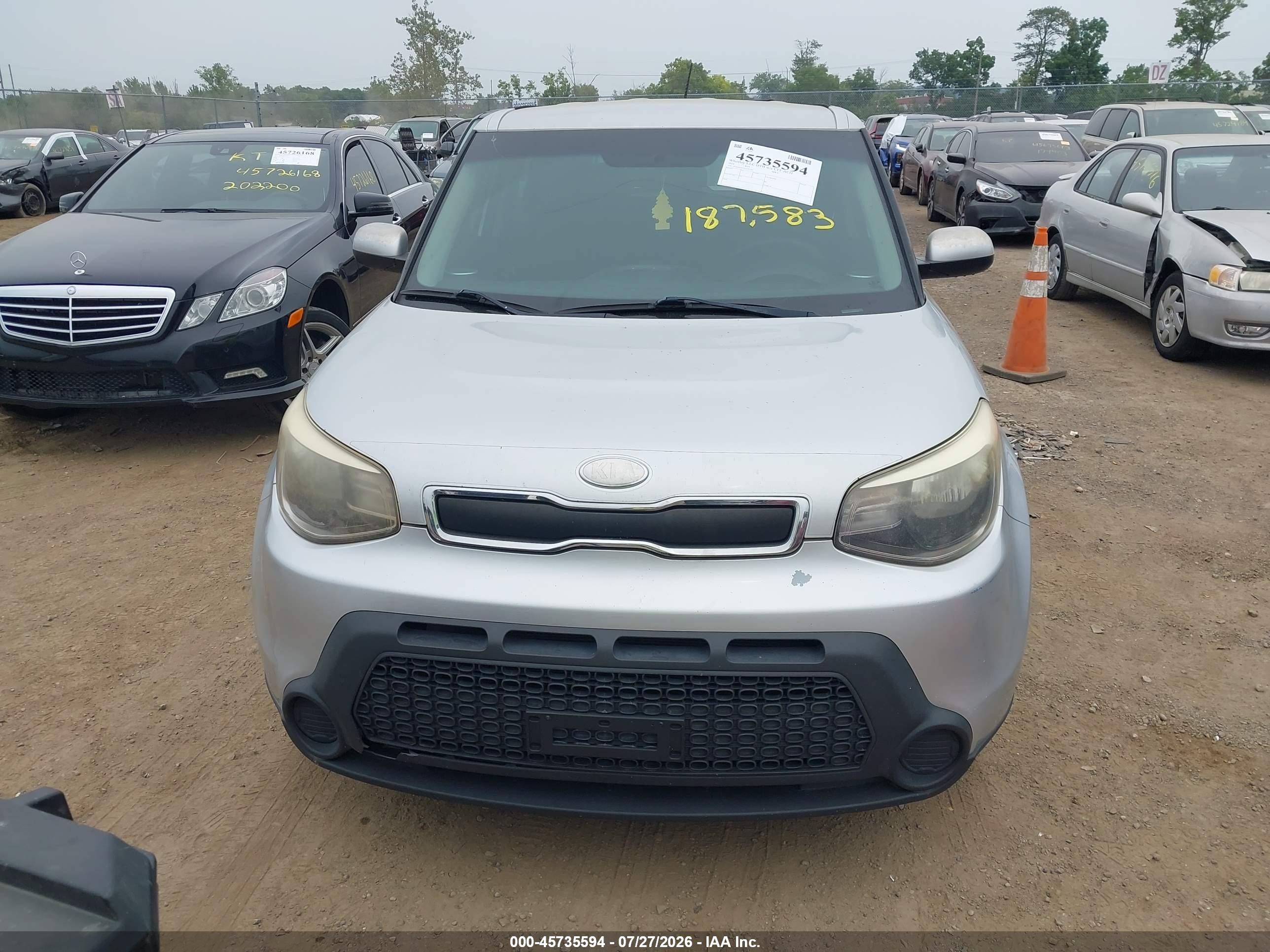 2014 Kia Soul   Silver vin: KNDJN2A27E7701165