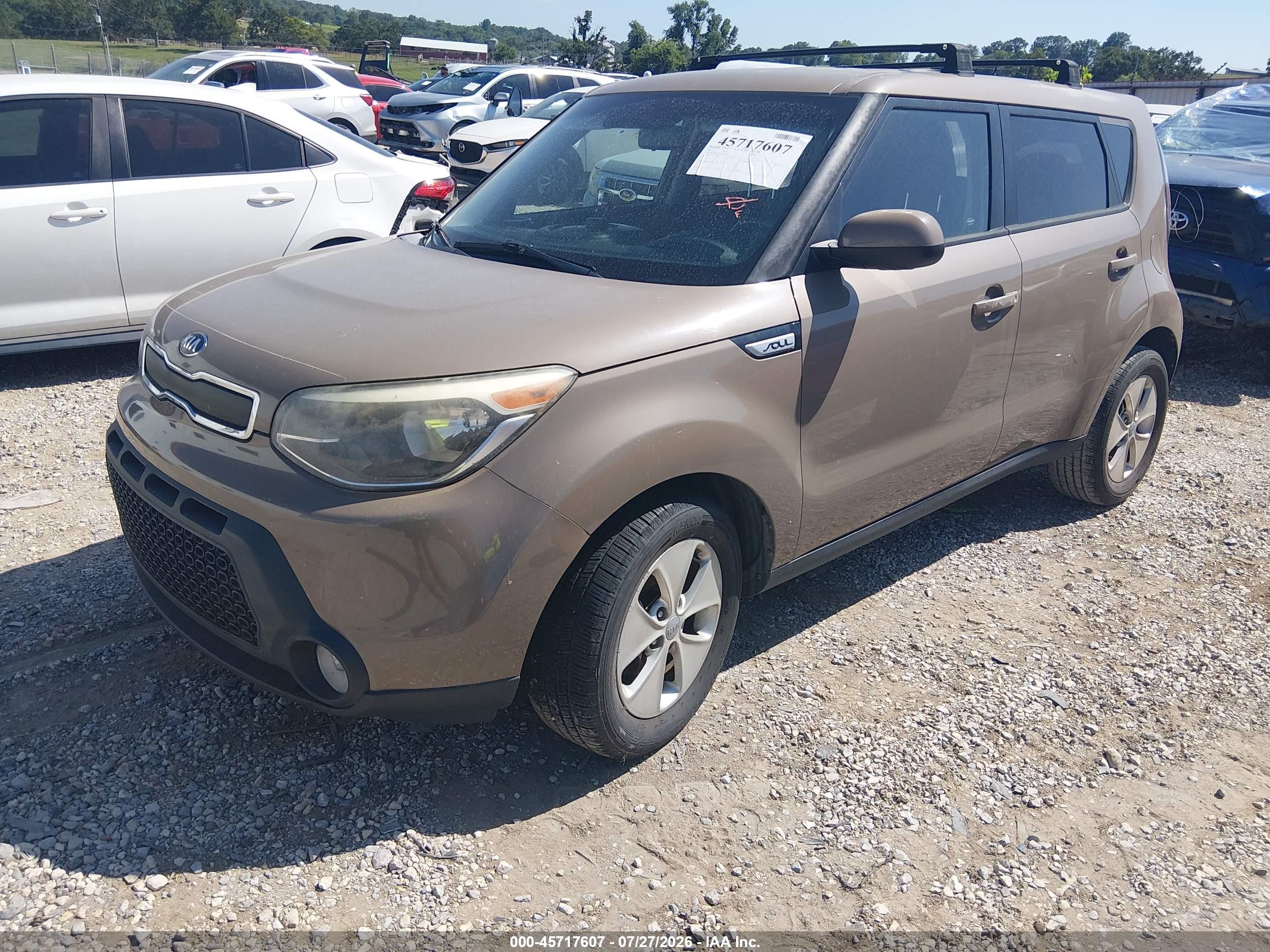 2015 Kia Soul   Brown vin: KNDJN2A27F7128592