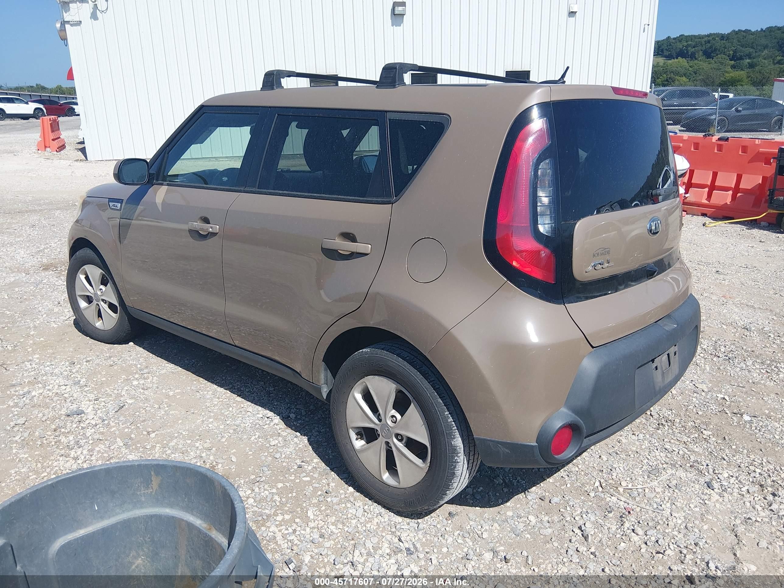 2015 Kia Soul   Brown vin: KNDJN2A27F7128592