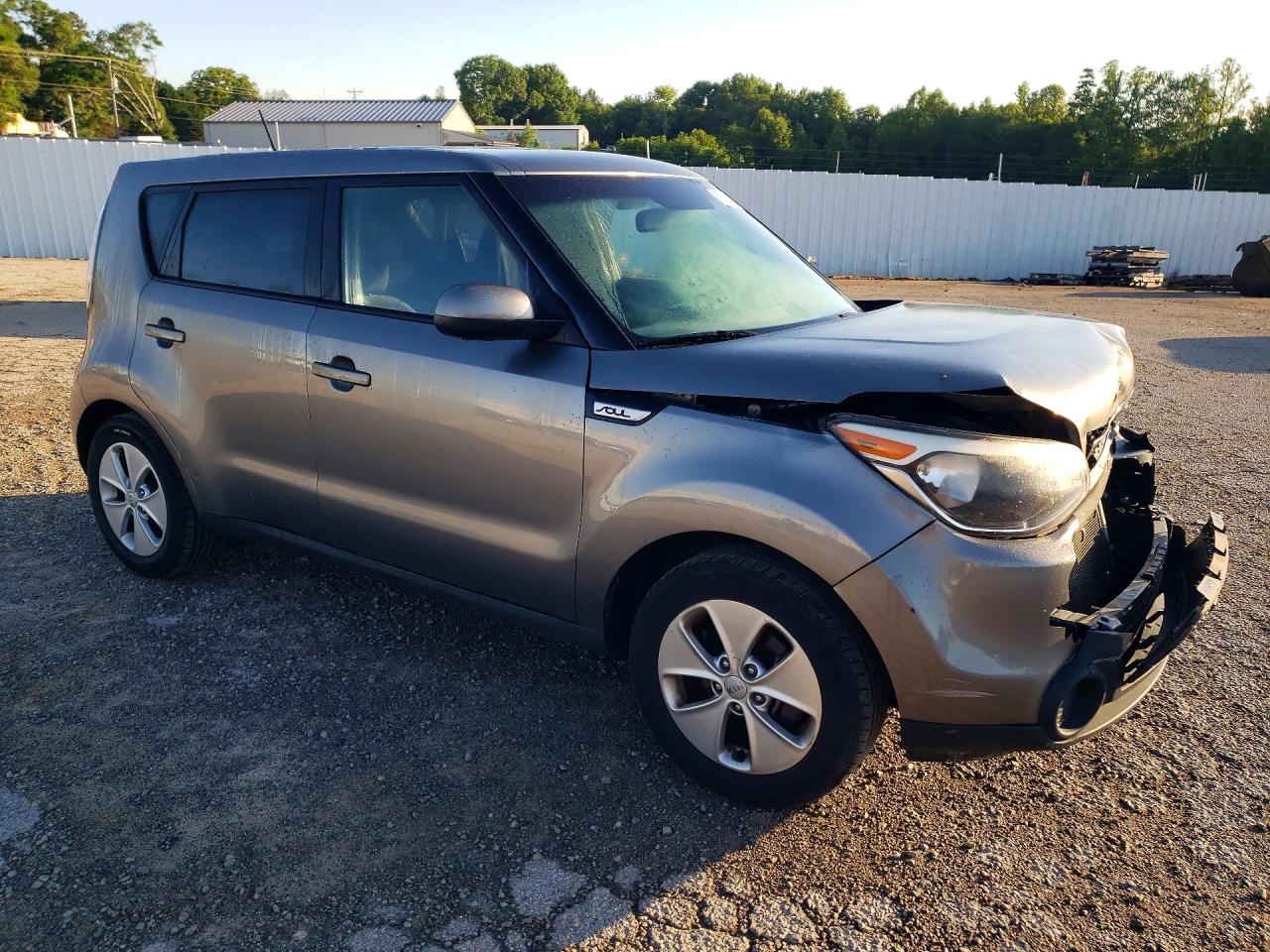 2015 Kia Soul Base Gray vin: KNDJN2A27F7149376