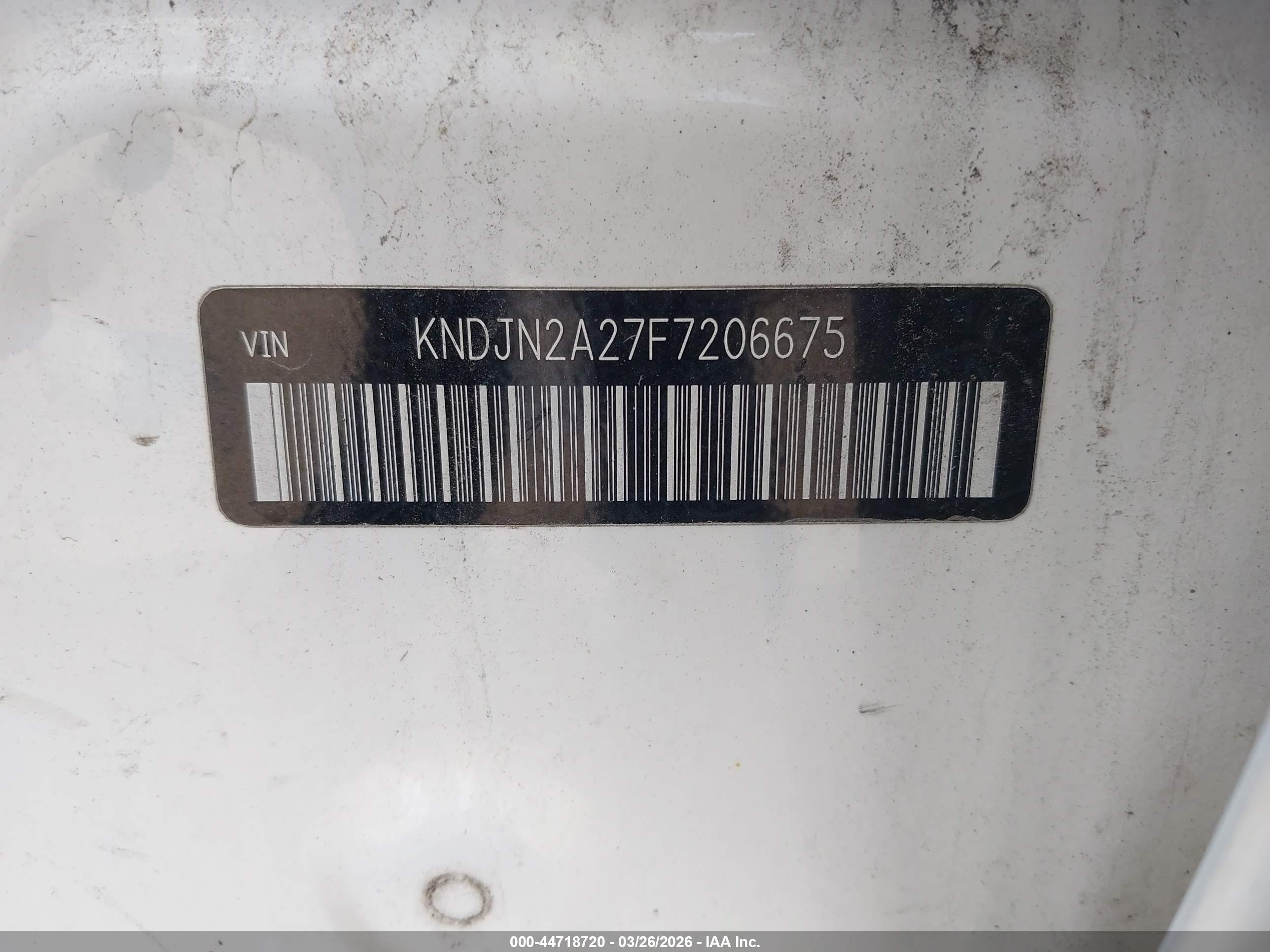 2015 Kia Soul White vin: KNDJN2A27F7206675